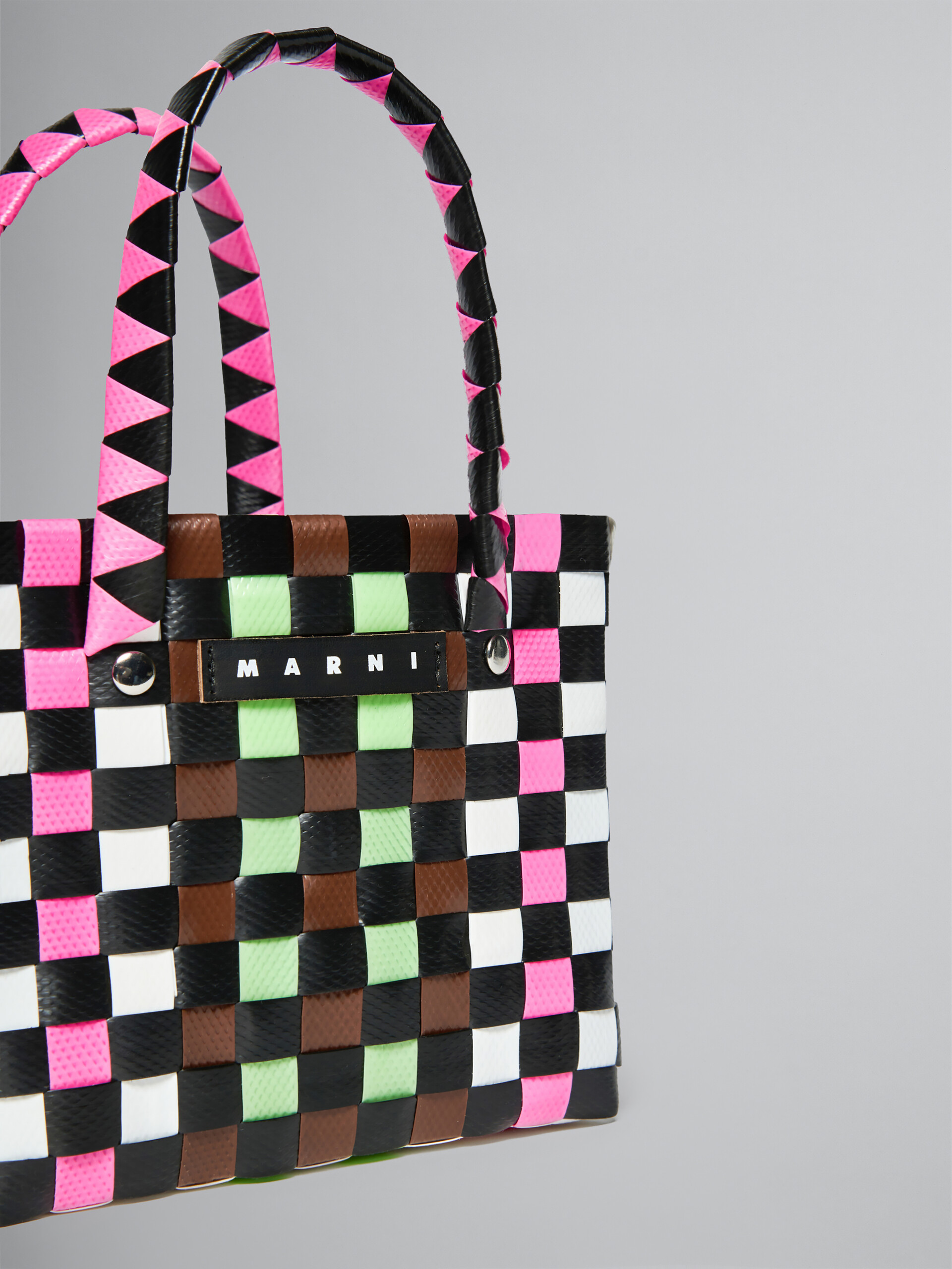 Multicolor Woven Micro Basket bag - Bags - Image 4