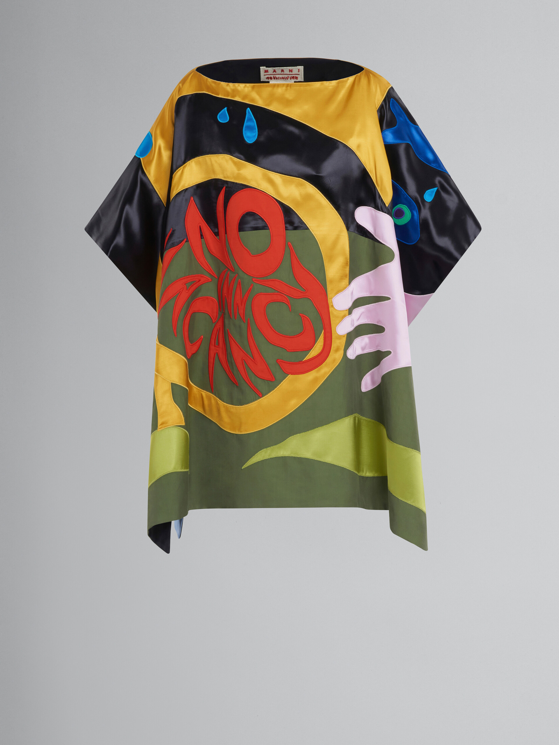 Marni x No Vacancy Inn - Cape top with multicolour patchwork motifs - Shirts - Image 1