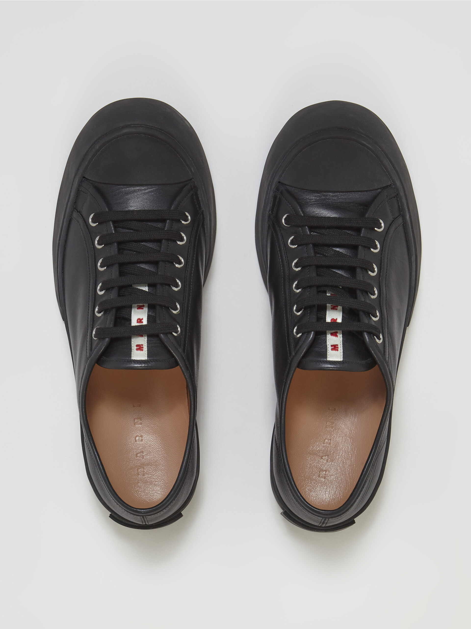 Black leather PABLO sneaker - Sneakers - Image 4