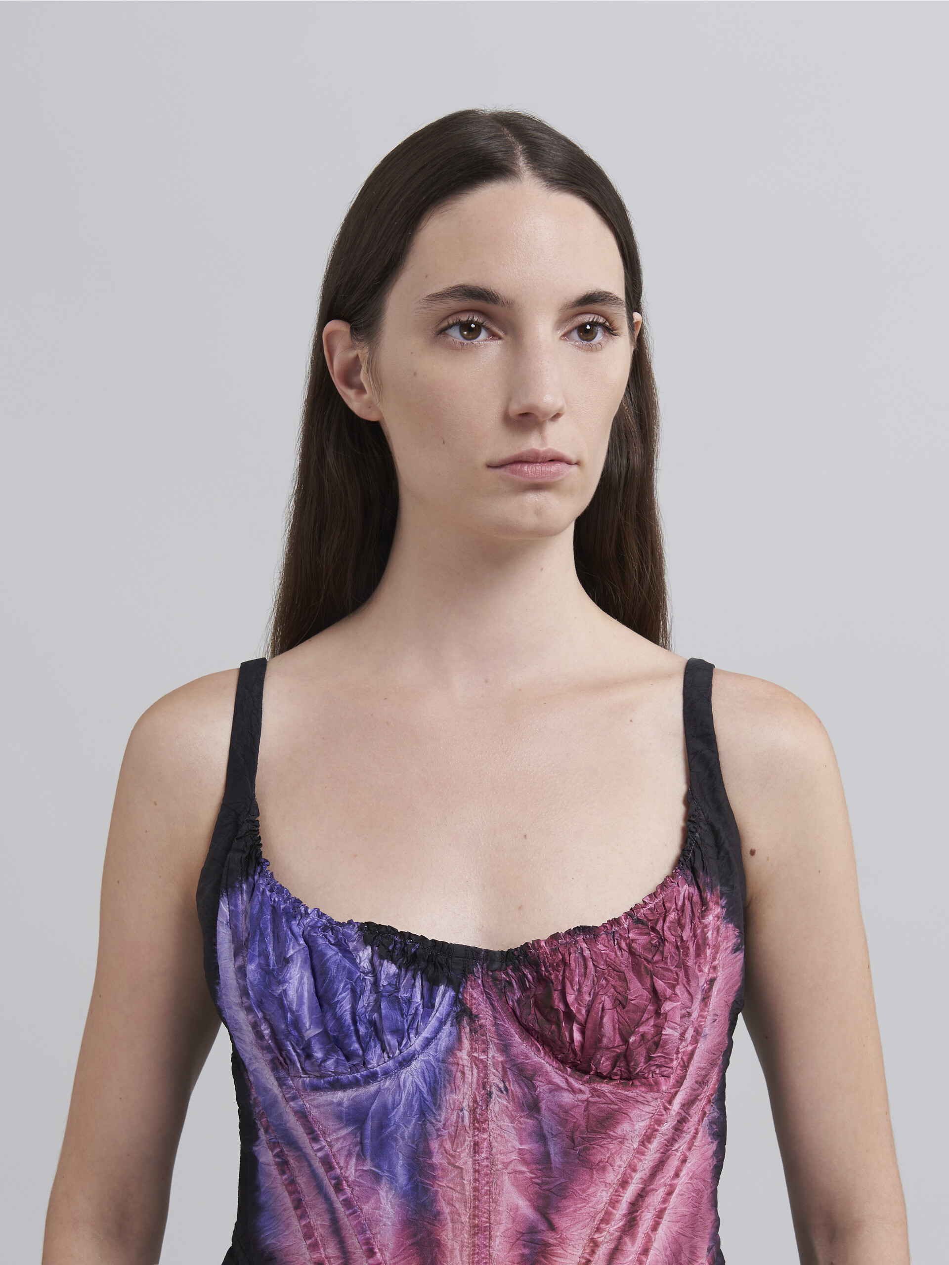 Vestido de tafetán de seda con teñido arco iris - Vestidos - Image 4
