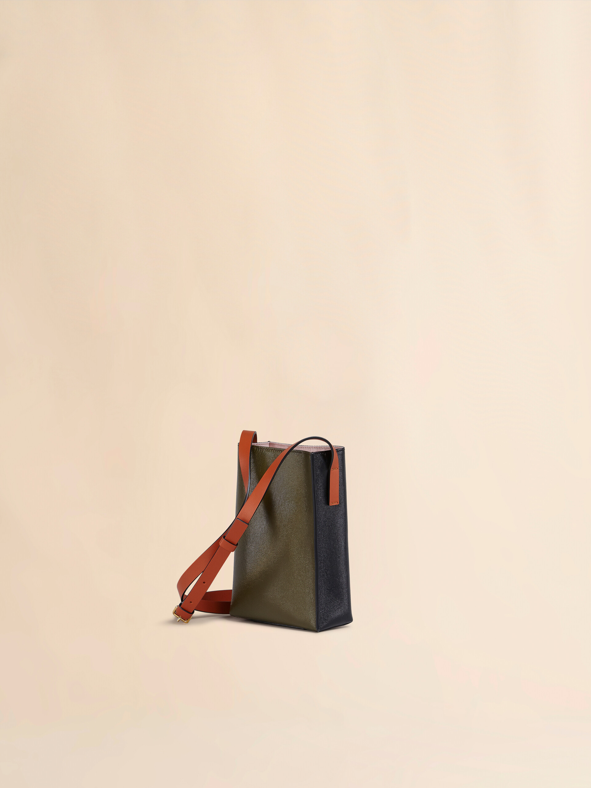 Museo Soft Nano Bag in black and grey leather - Shoulder Bags - Image 2