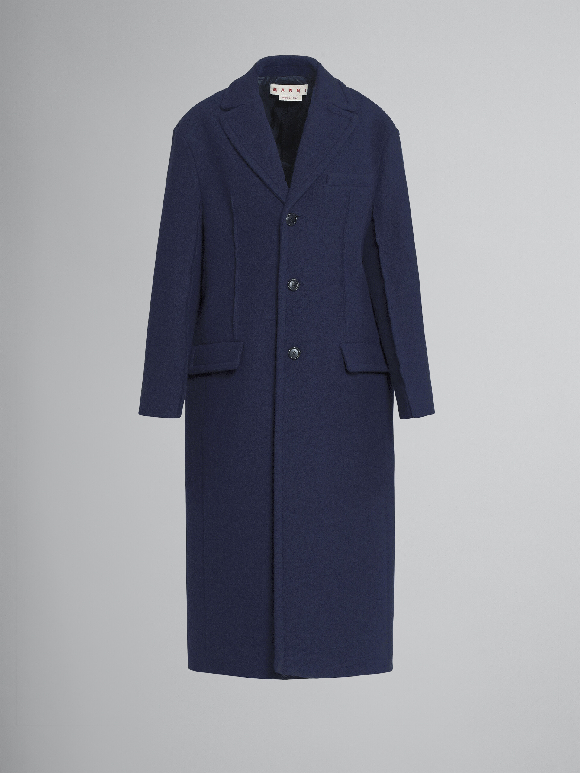 Bouclé wool coat - Coat - Image 1