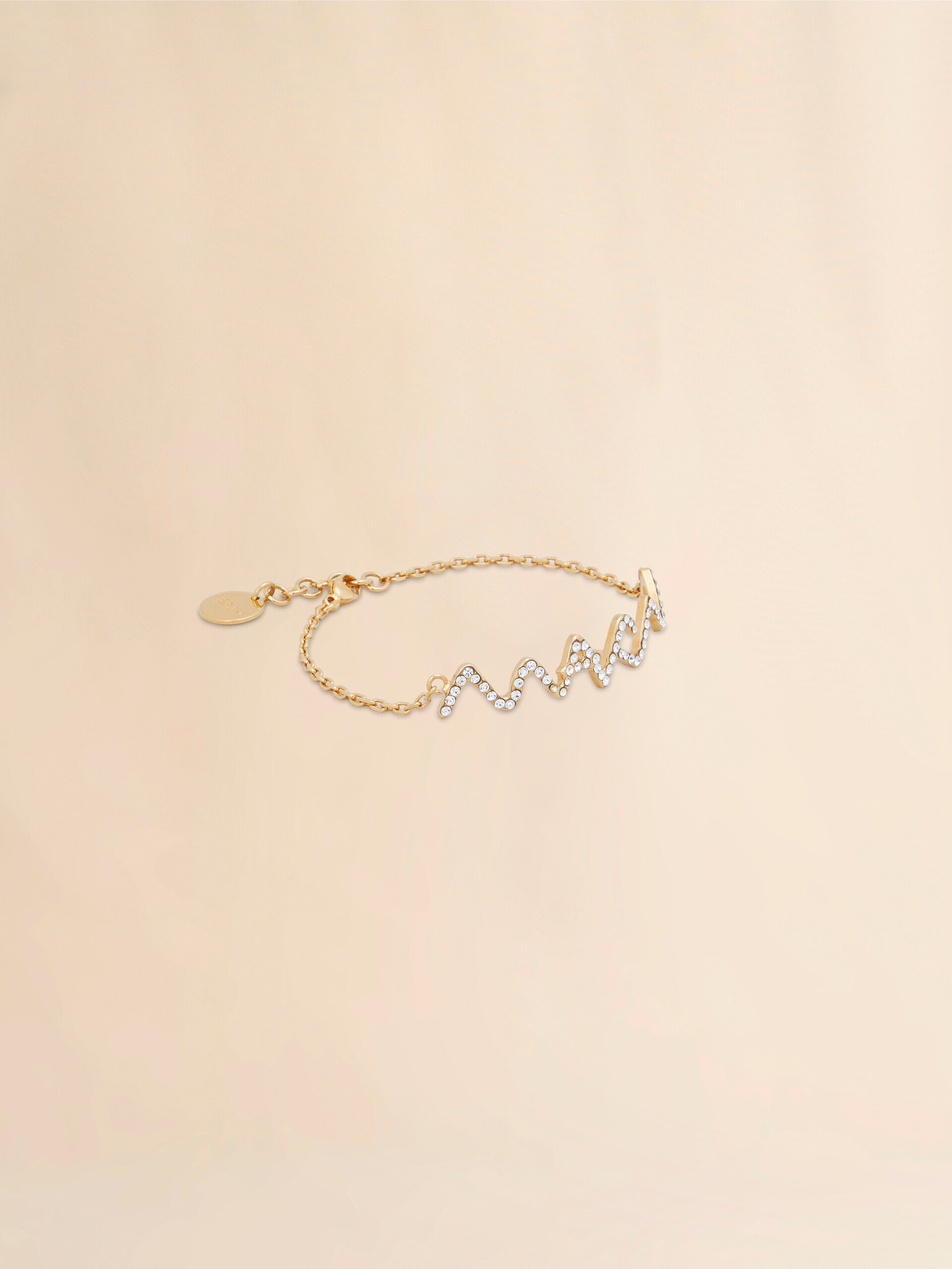 Chain bracelet with Marni Symbol and rhinestone pavé - Bracelets - Image 1