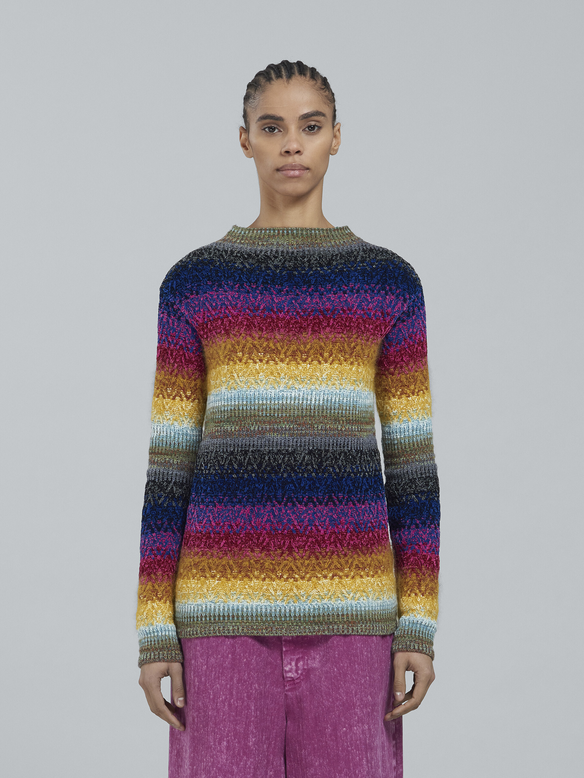 Viscose cotton and wool sweater - Pullovers - Image 2