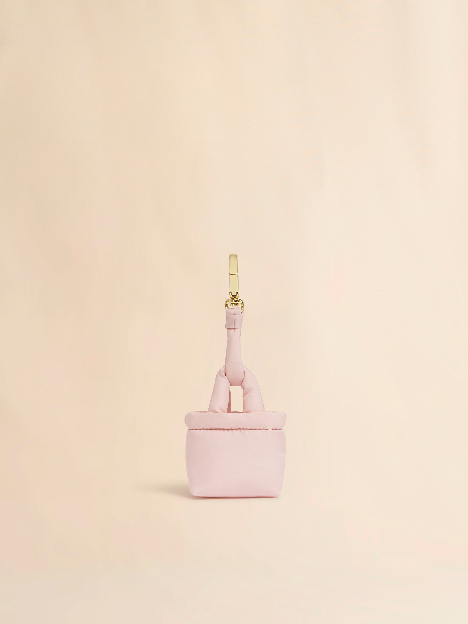 ピンク マイクロ Puff バッグチャーム - キーホルダー - Image 2