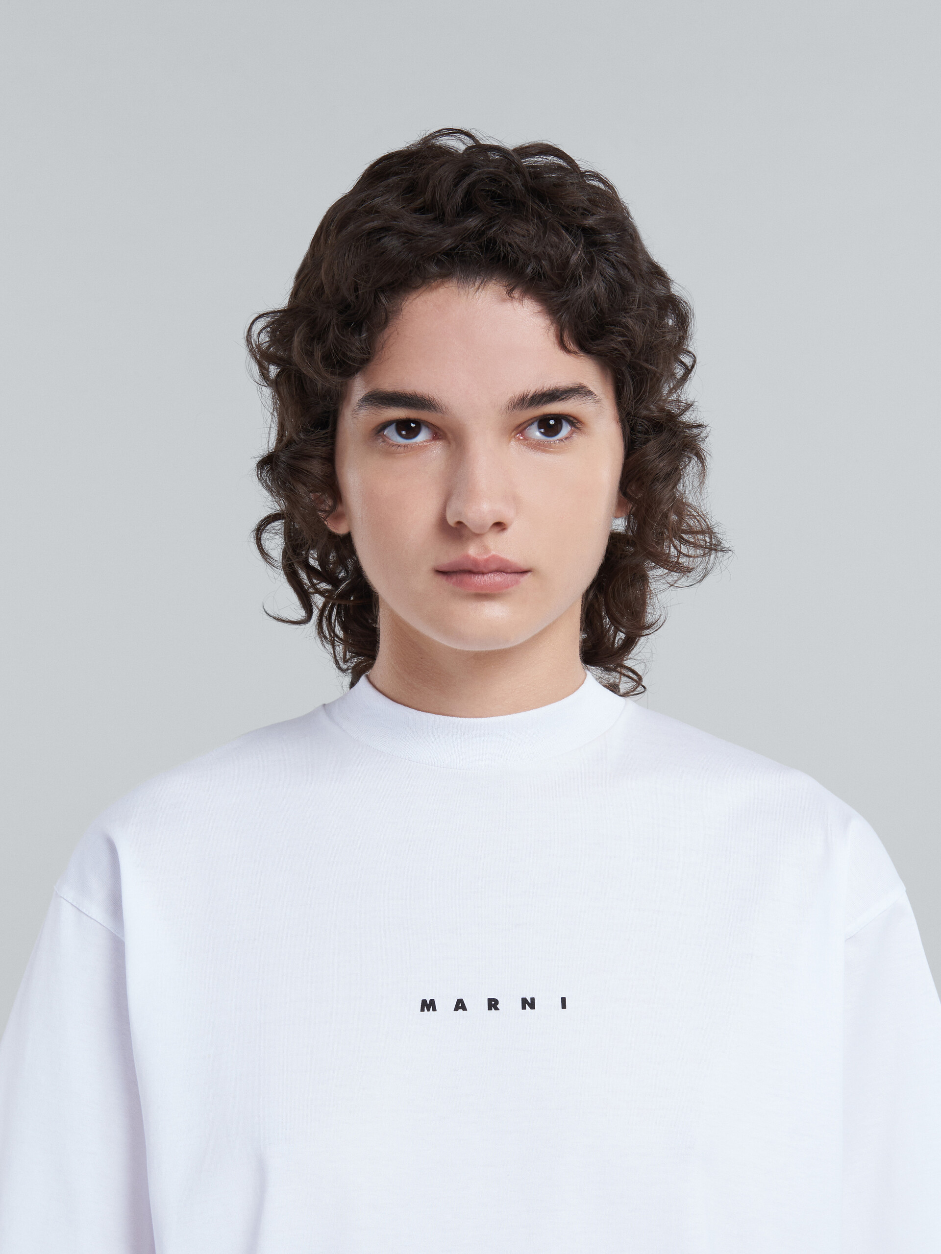 T-shirt à logo blanc - T-shirts - Image 4