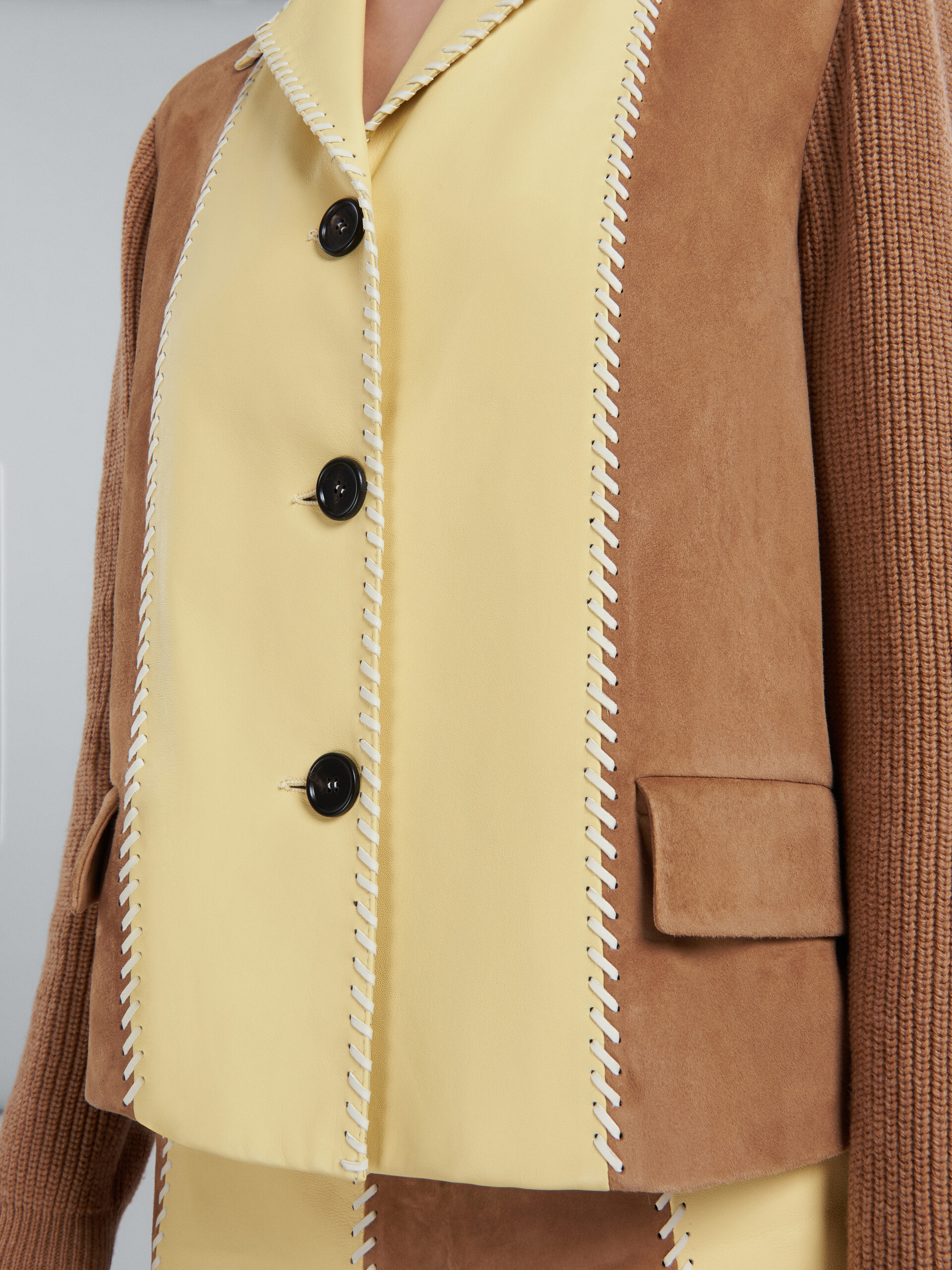 Suede and wool jacket - Jackets - Image 5