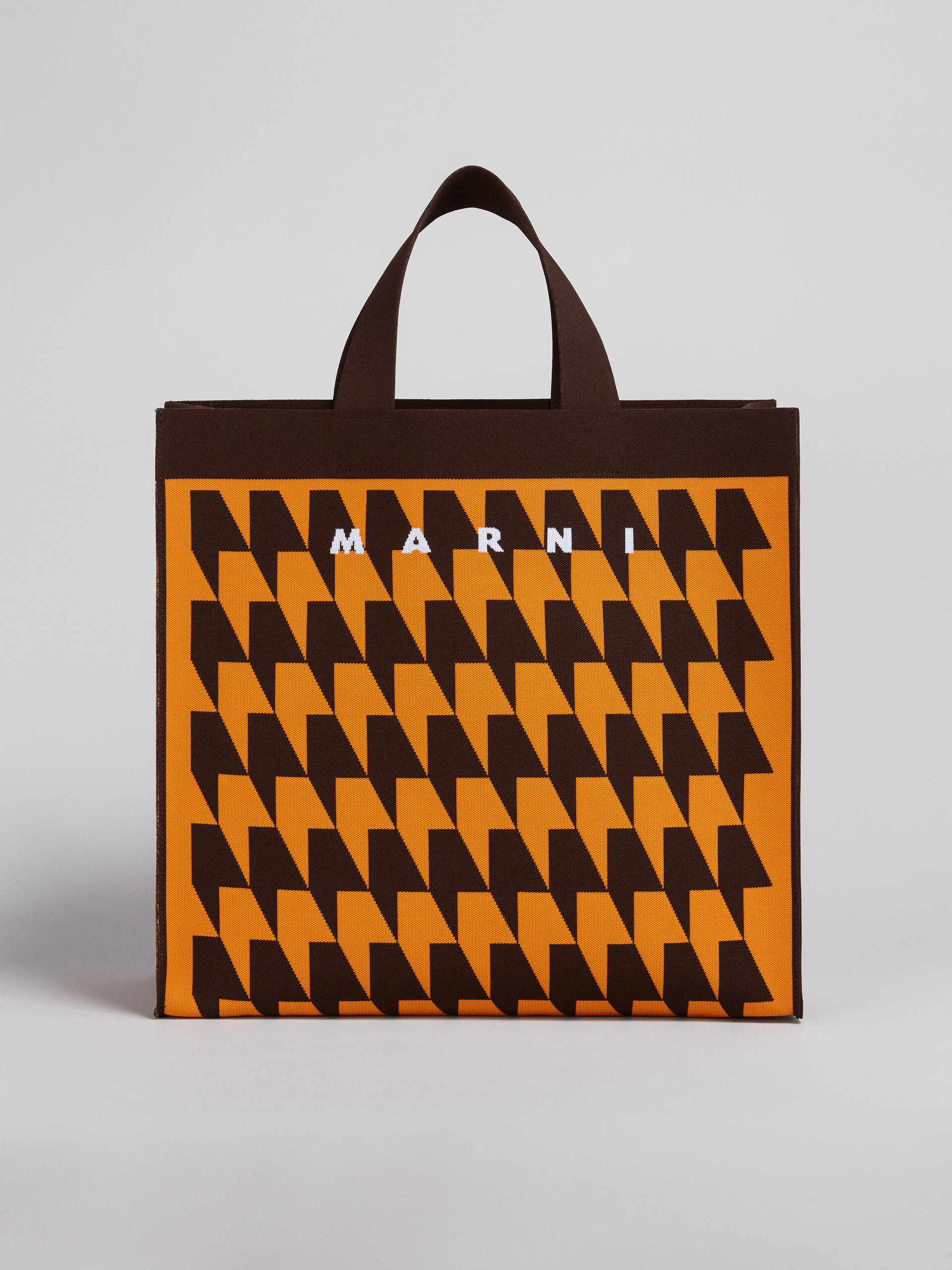 Houndstooth jacquard shopping bag - Shopping Bags - Image 1