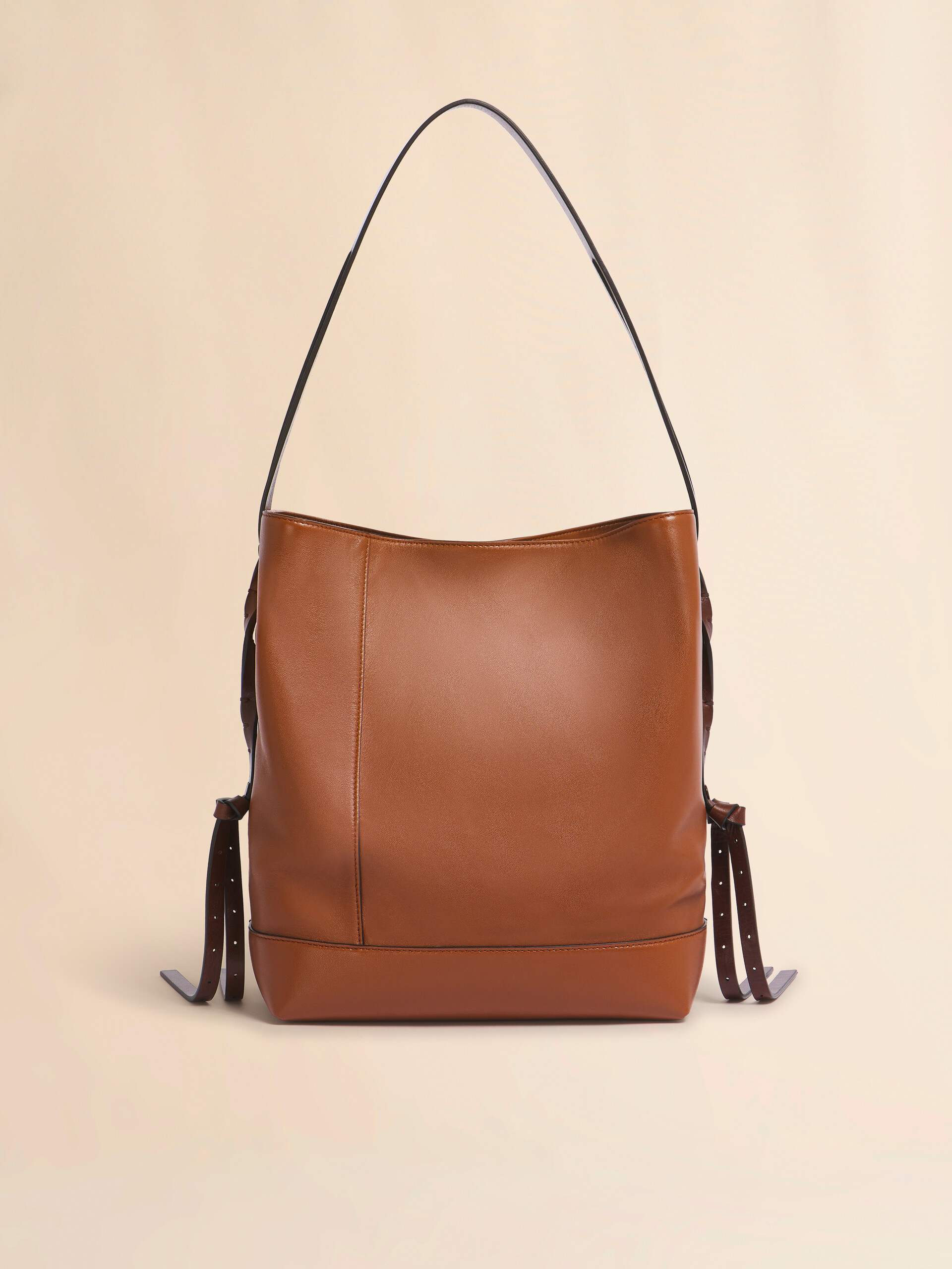 Brown leather Pod 2.0 small hobo bag - Shoulder Bags - Image 4
