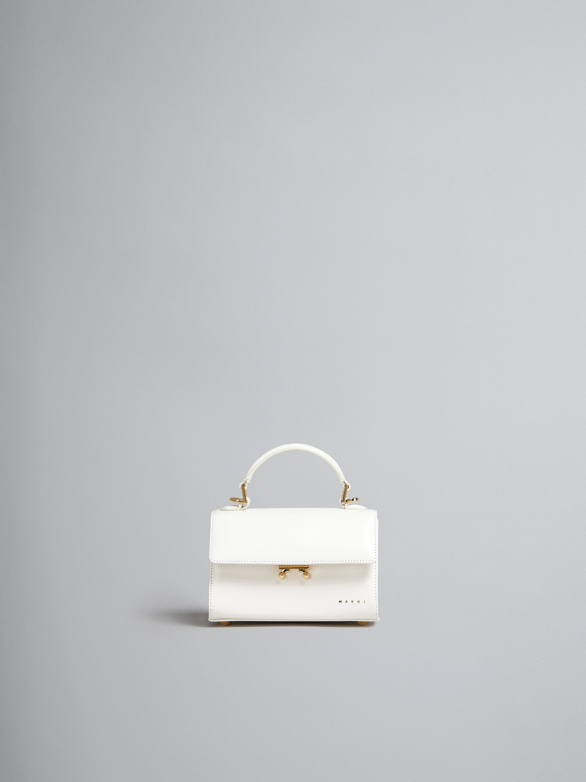 Relativity Mini Bag in white leather - Handbag - Image 1
