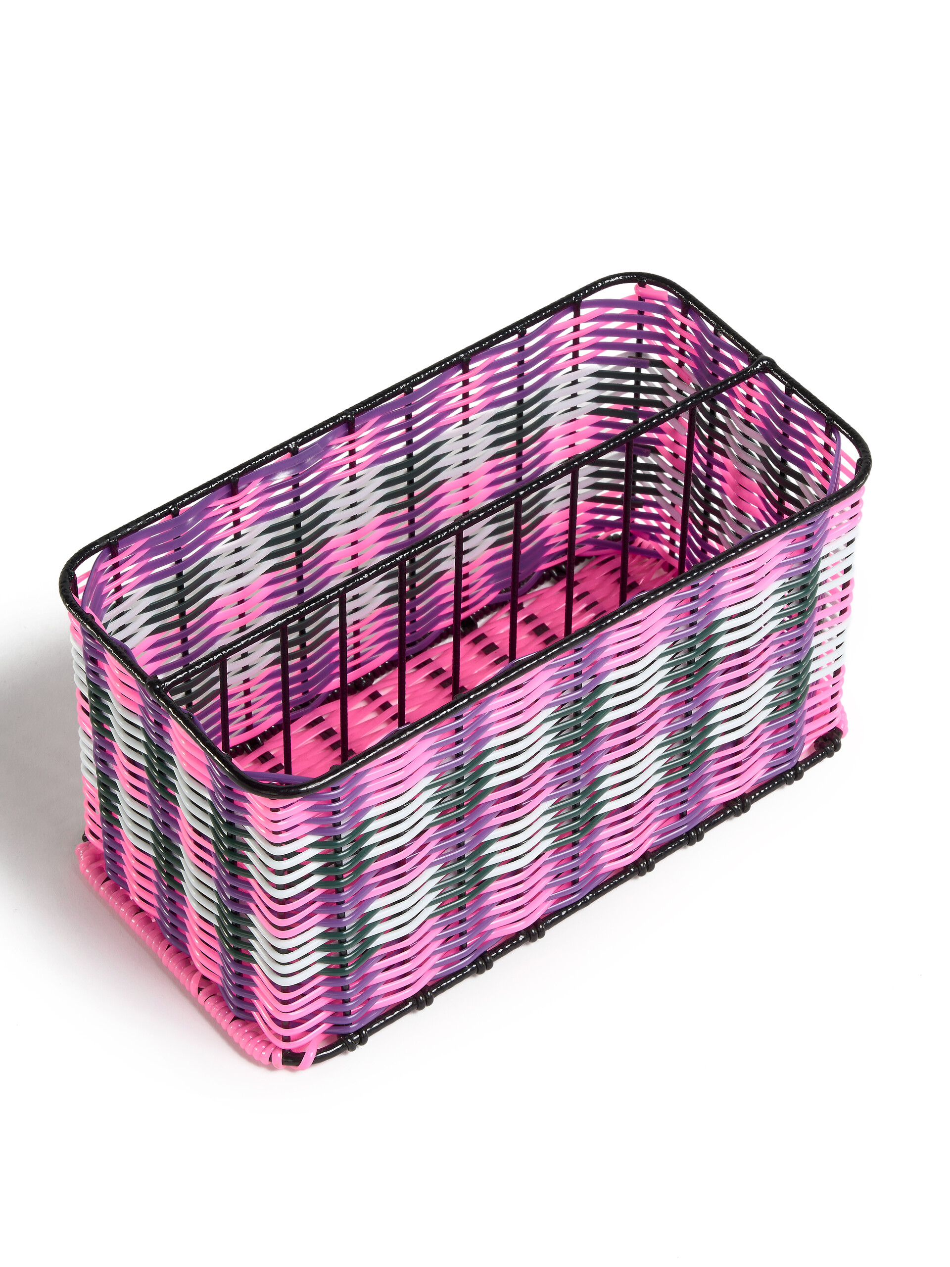 Pink MARNI MARKET woven cable cutlery basket - Accessories - Image 3