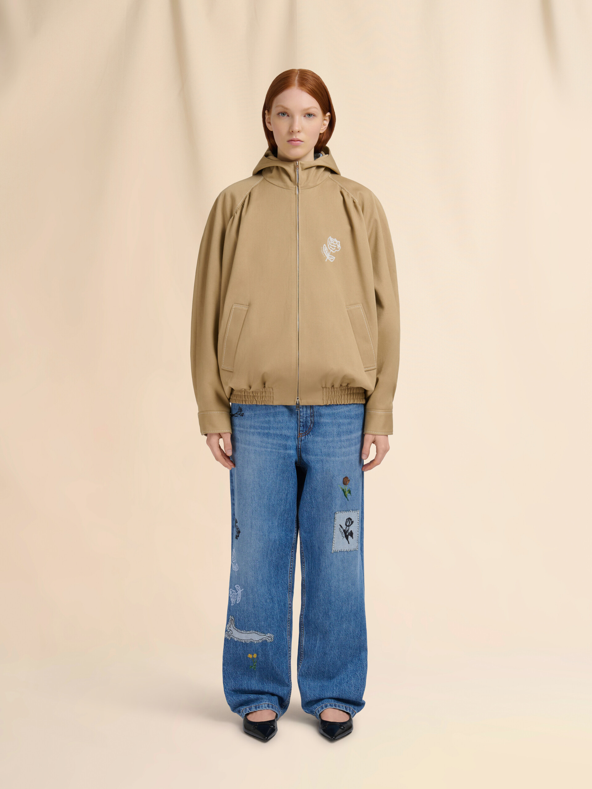 Brown drill bomber jacket - Jackets - Image 2