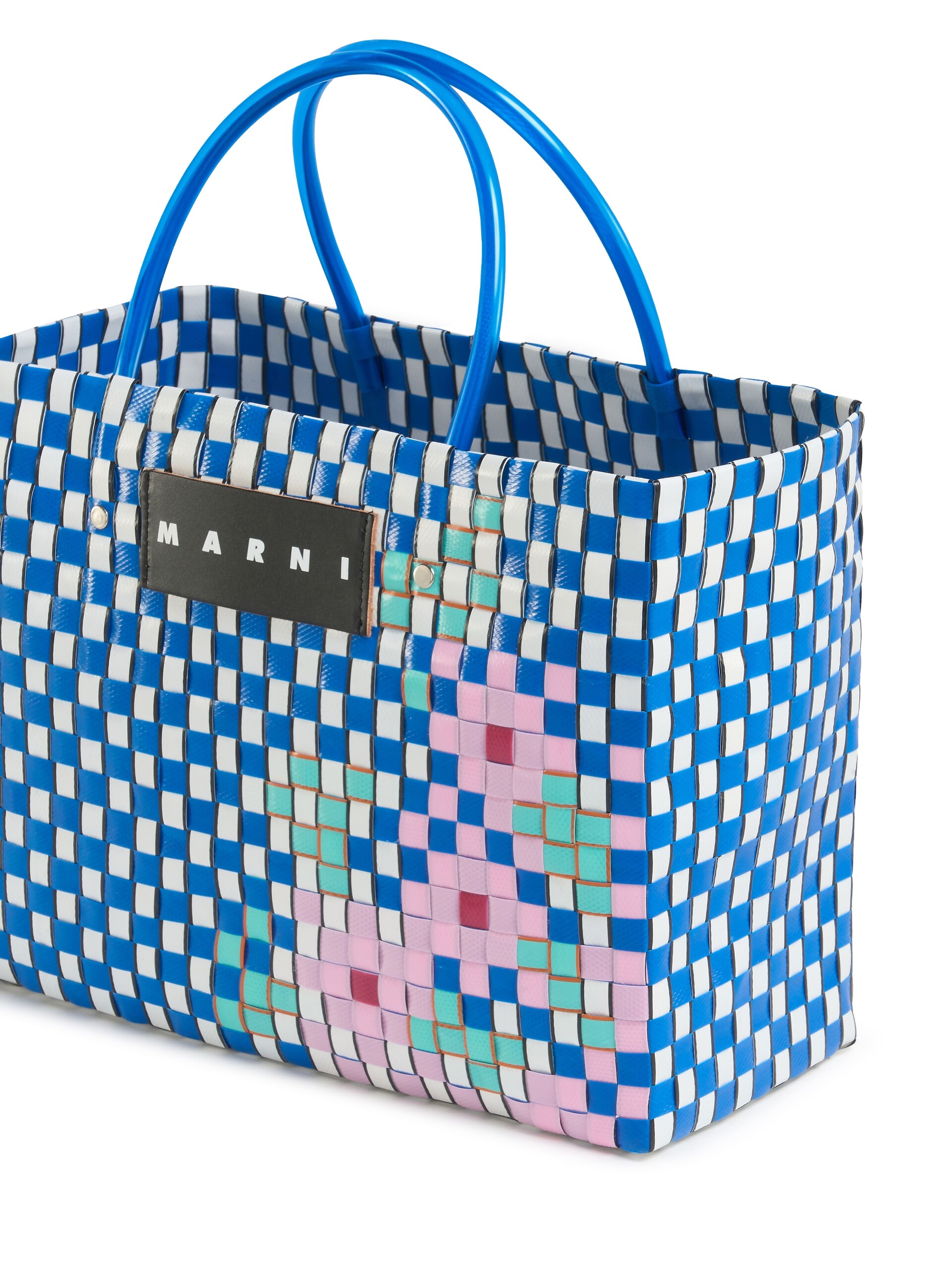 ブルー MARNI MARKET MINI FLOWER BASKET - ショッピングバッグ - Image 4