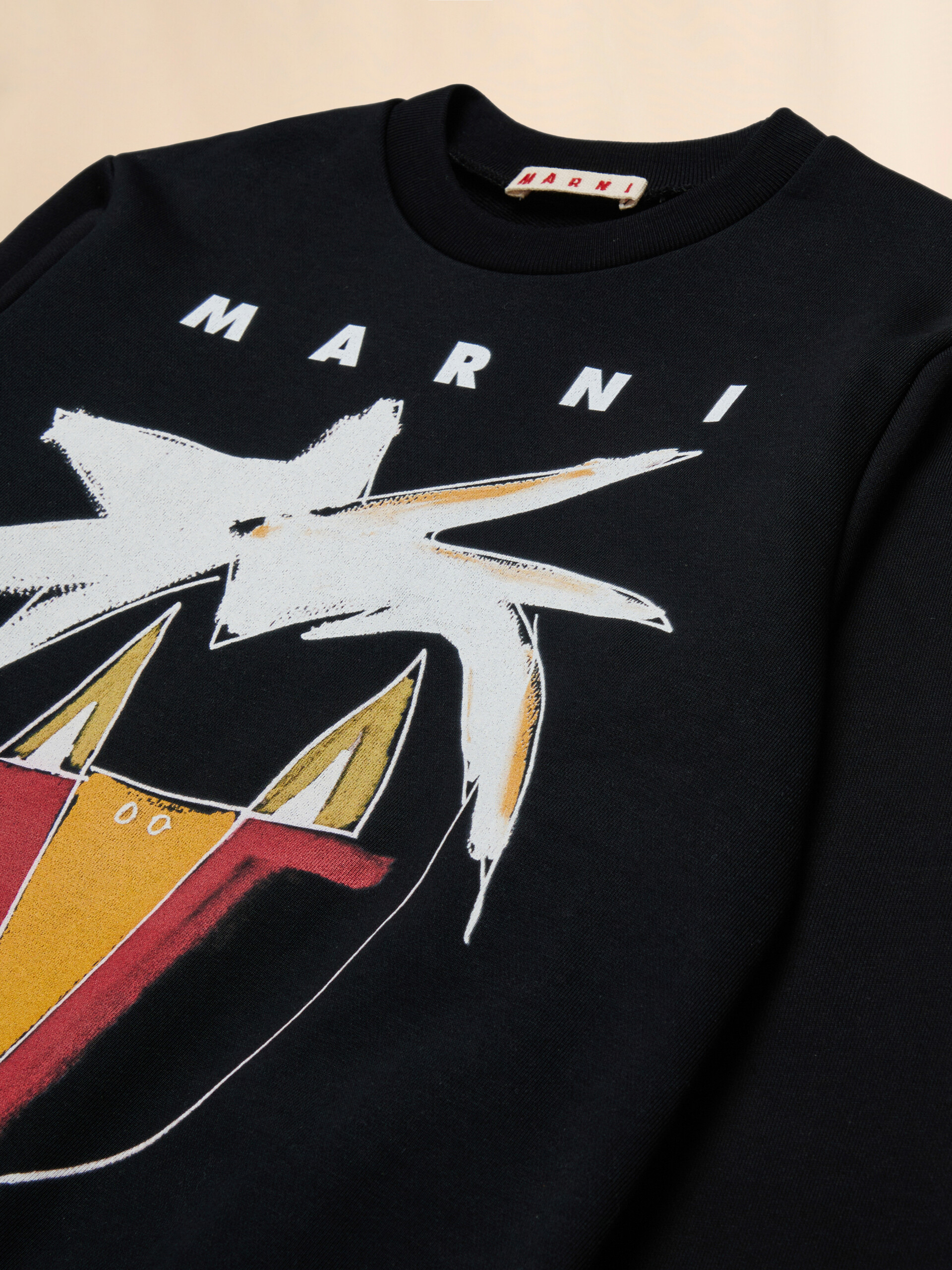 Black sweatshirt with Soggetti Animali print - Sweaters - Image 3