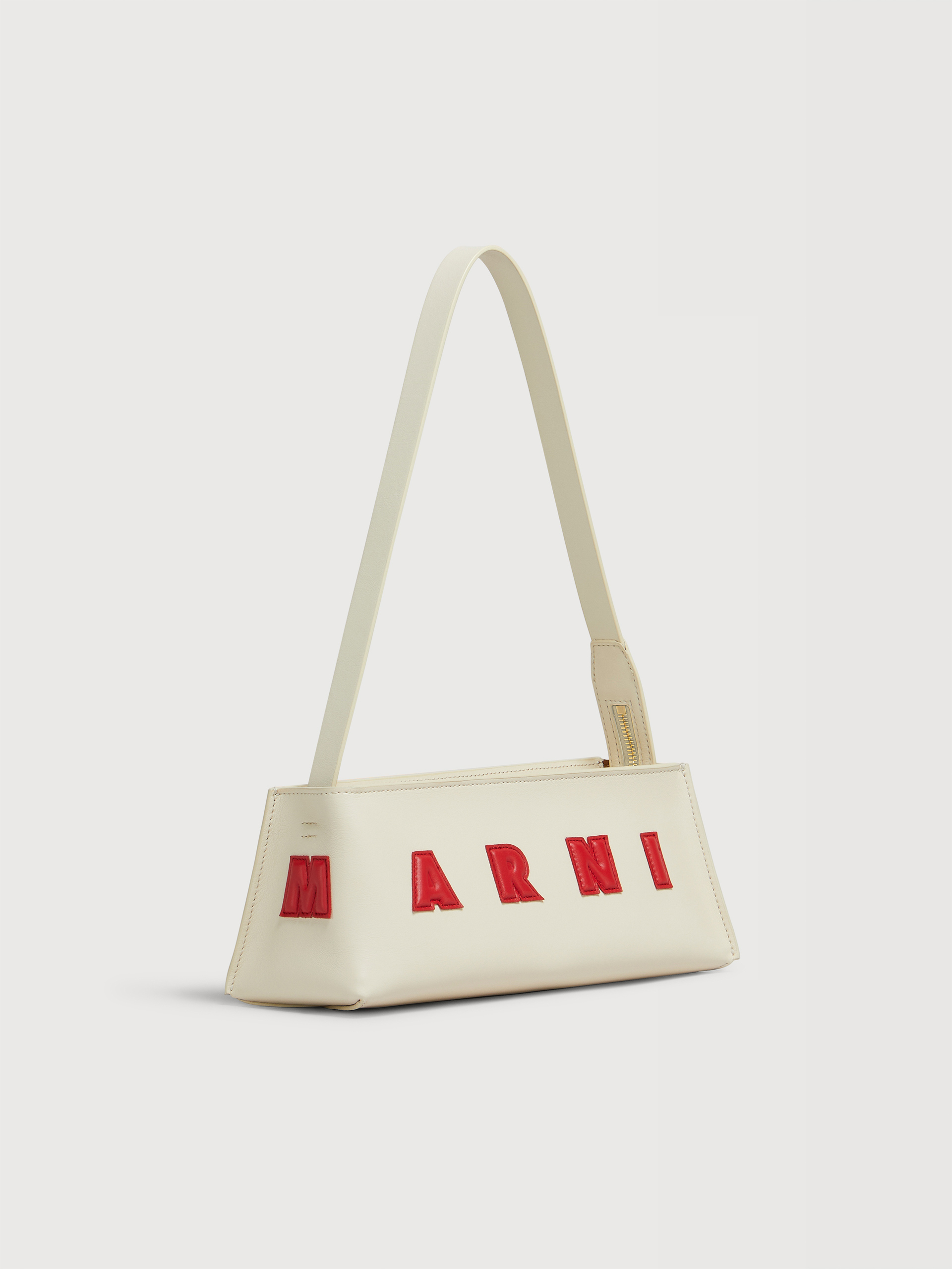 Cream leather Museo bag | Marni