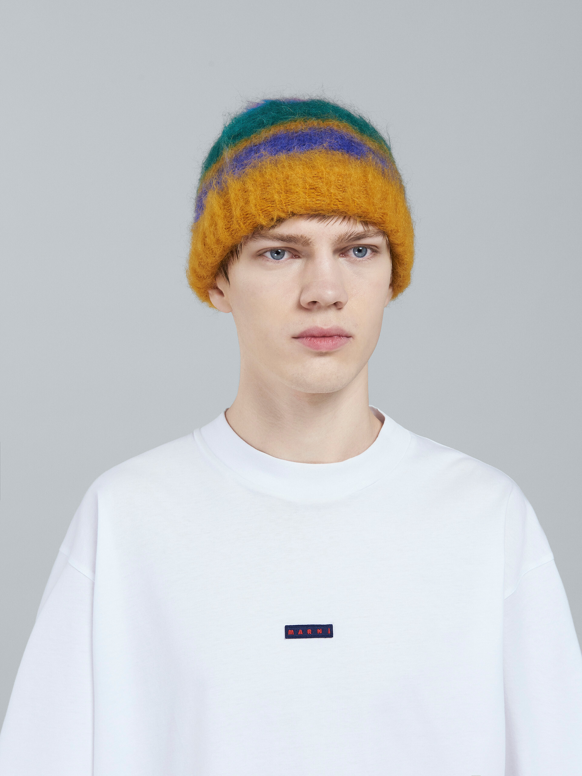 Striped Mohair and wool beanie - Hats - Image 2