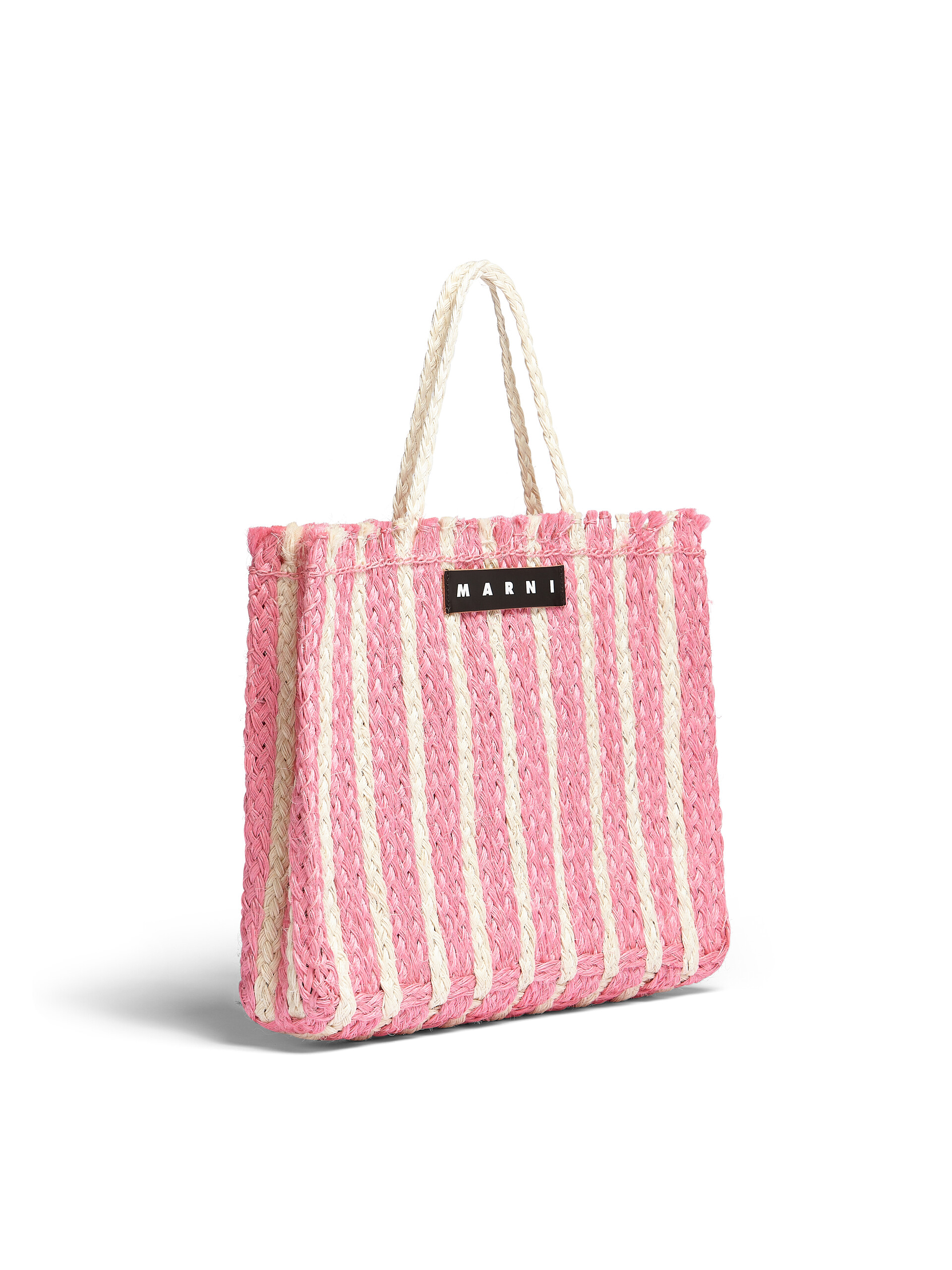 MARNI MARKET bag in pink natural fiber - Bags - Image 2