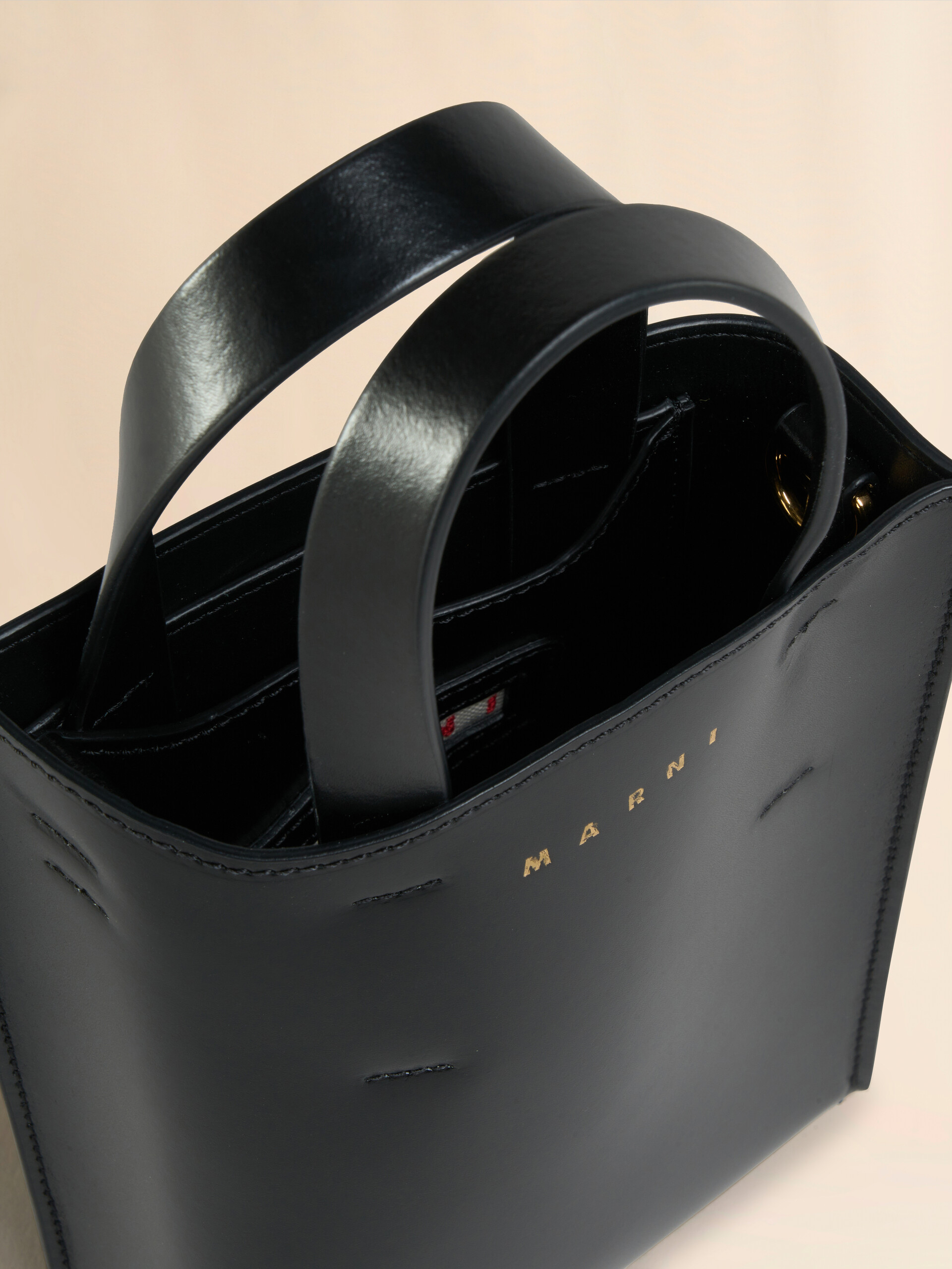 MUSEO nano bag in light blue leather - Shopping Bags - Image 4