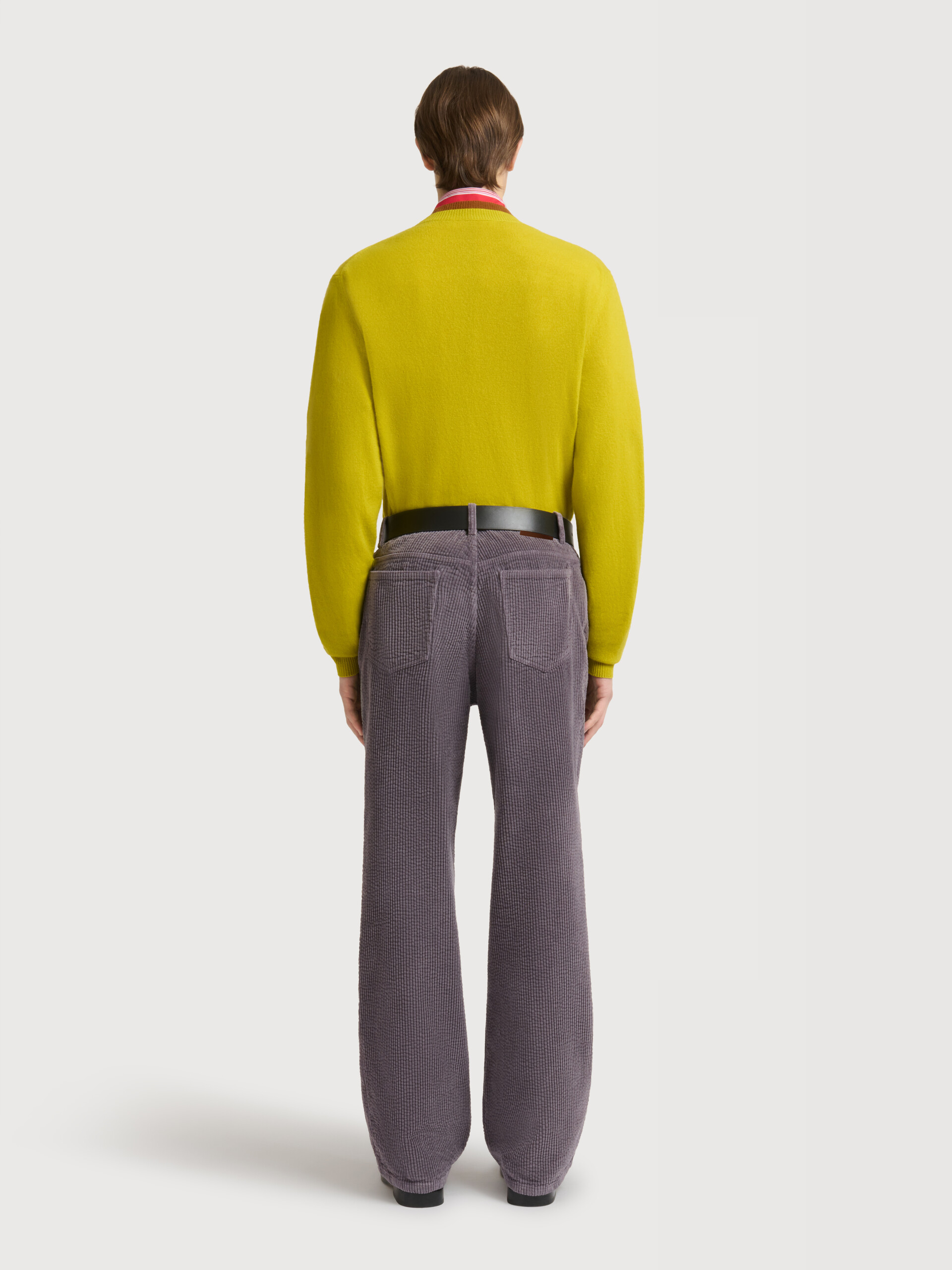 Brown corduroy flared trousers - Pants - Image 4