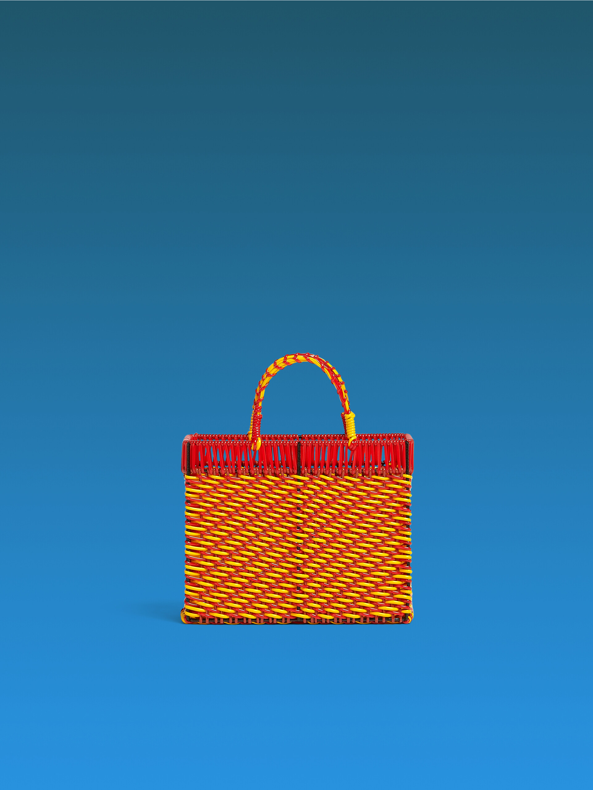 MARNI MARKET basket in iron and orange and red PVC - Home Accessories - Image 1