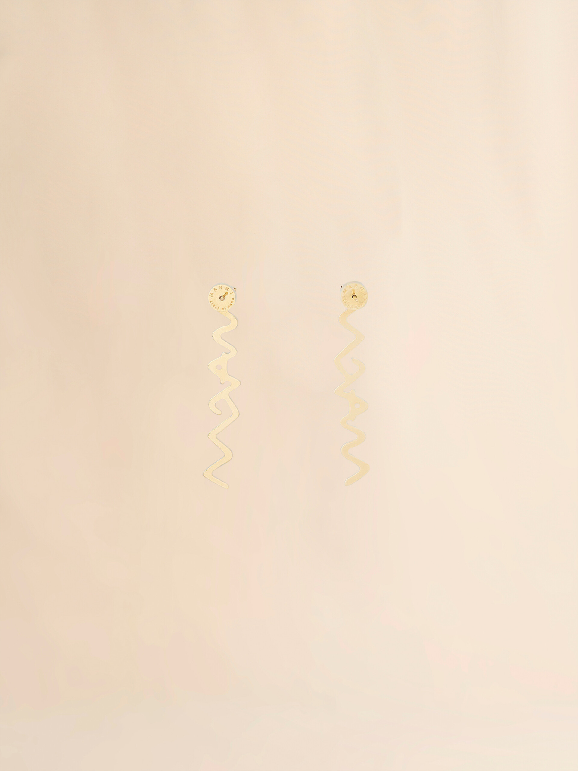 Palladium metal Marni Symbol drop earrings - Earrings - Image 2