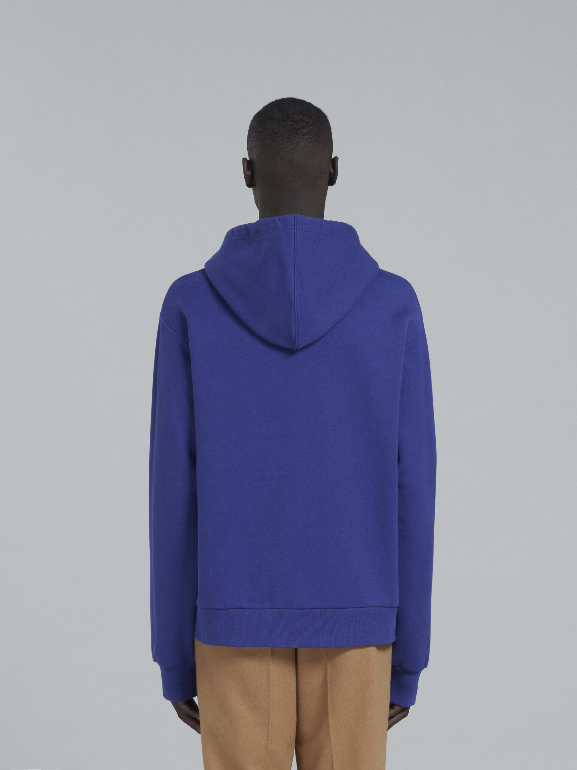 Blue hoodie with logo - Sweaters - Image 3