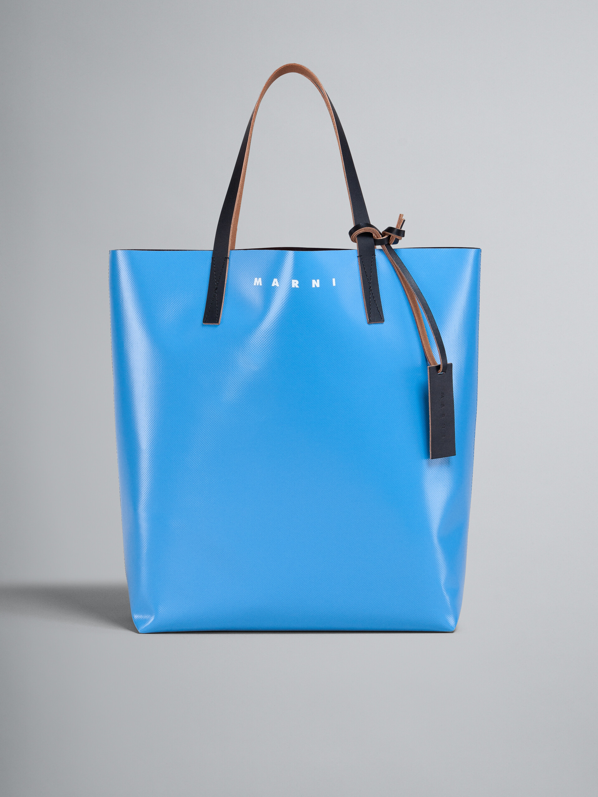 Brown and blue TRIBECA shopping bag - Shopping Bags - Image 1