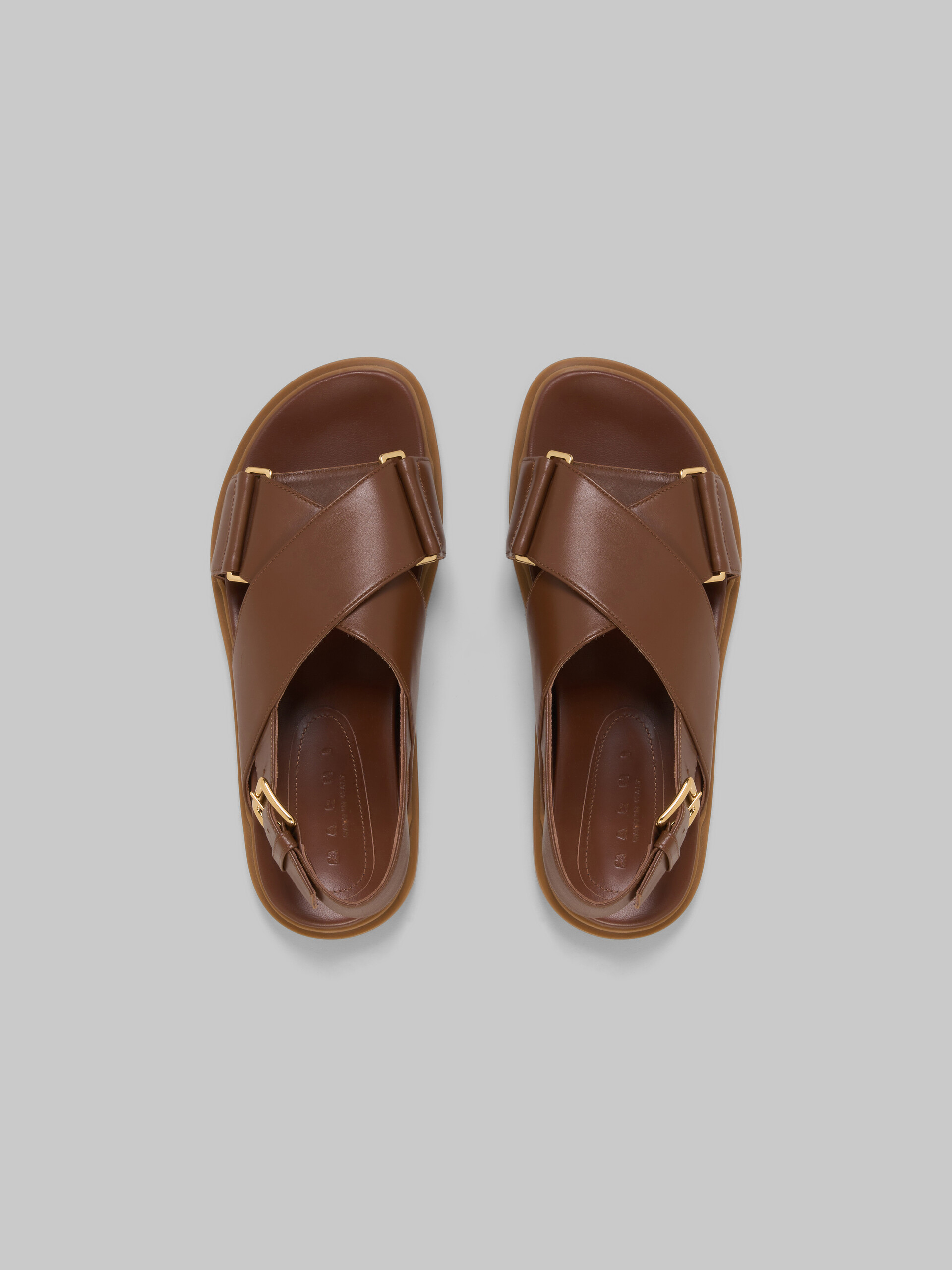 Fuchsia leather Fussbett - Sandals - Image 4