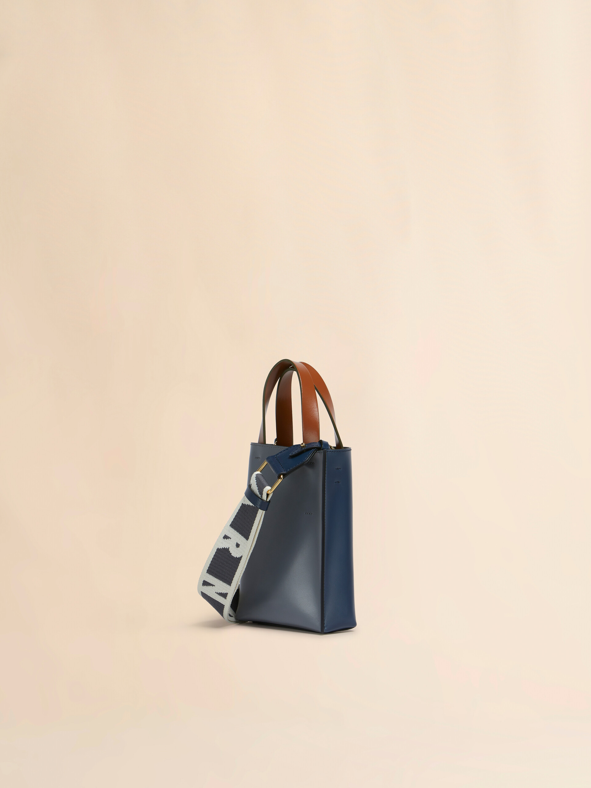 Deep green brown and black leather Museo nano bag - Shopping Bags - Image 3
