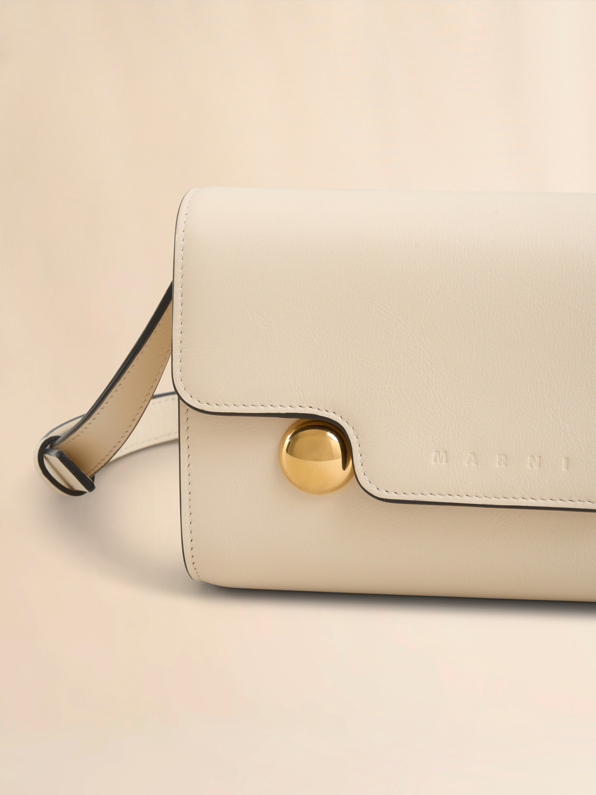 Light brown leather Trunkaroo clutch - Pochettes - Image 4