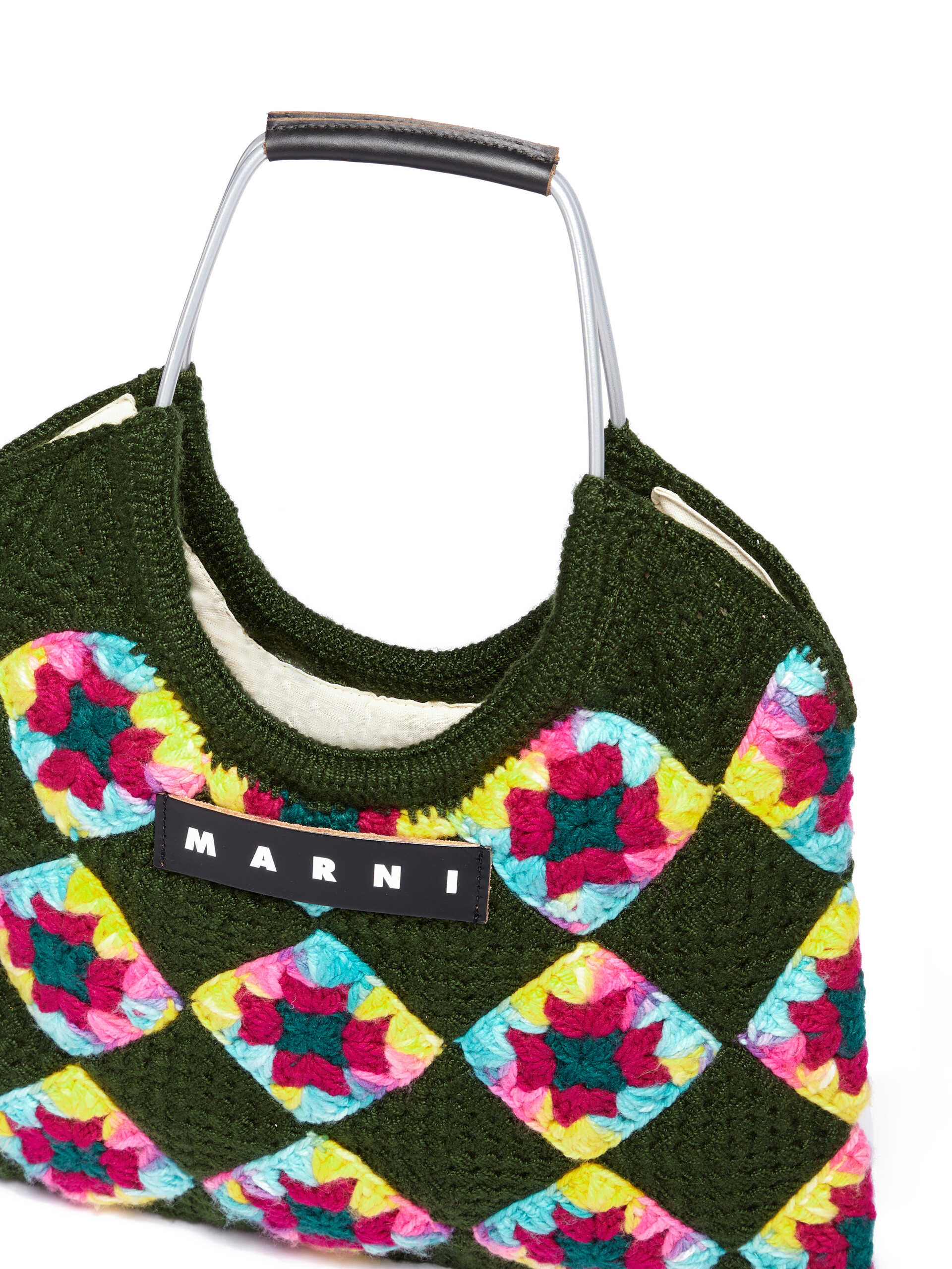 Green Marni Market multicoloured crochet bag - Bags - Image 4
