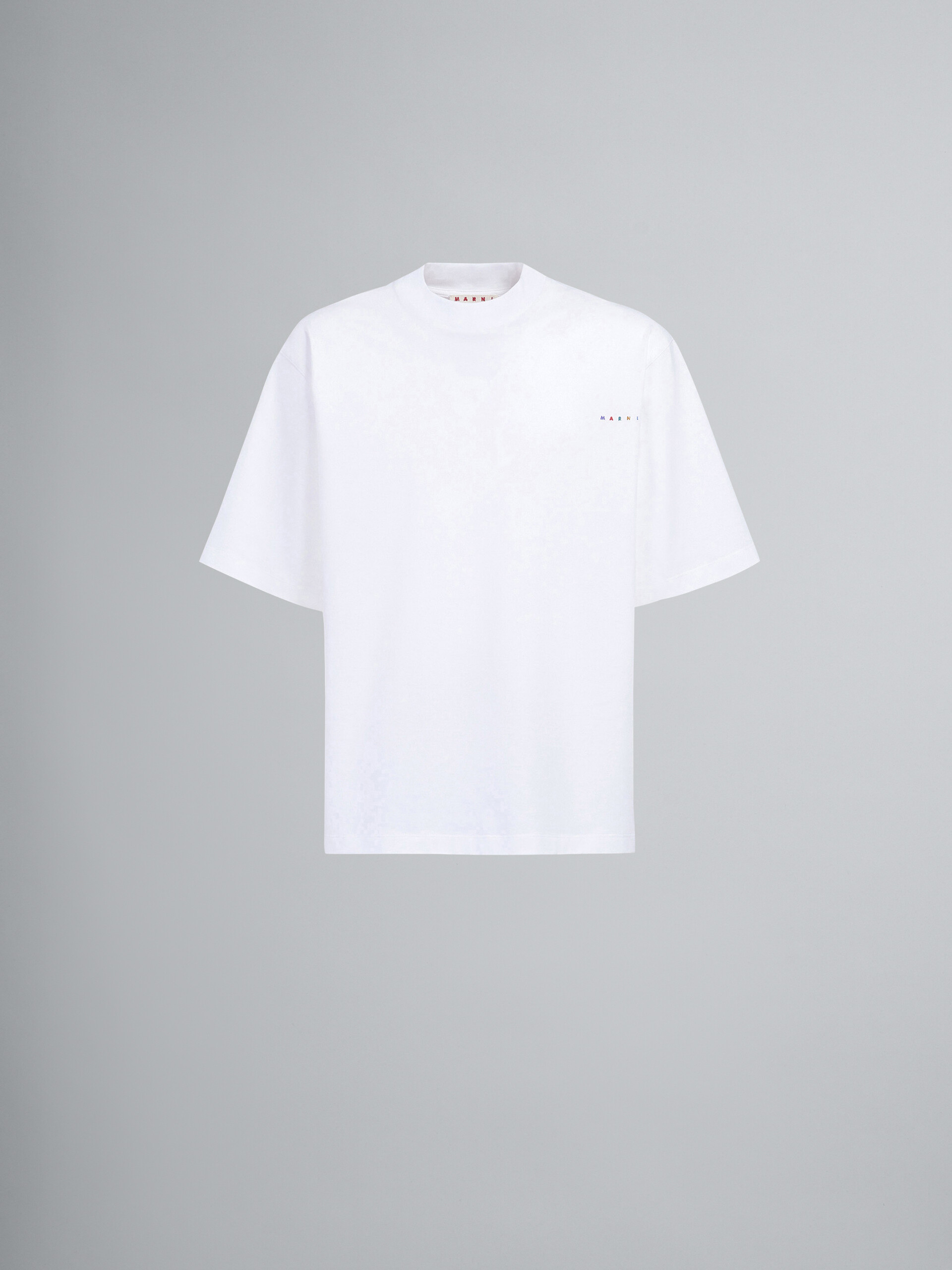 Still Nature white print jersey T-shirt - T-shirts - Image 1