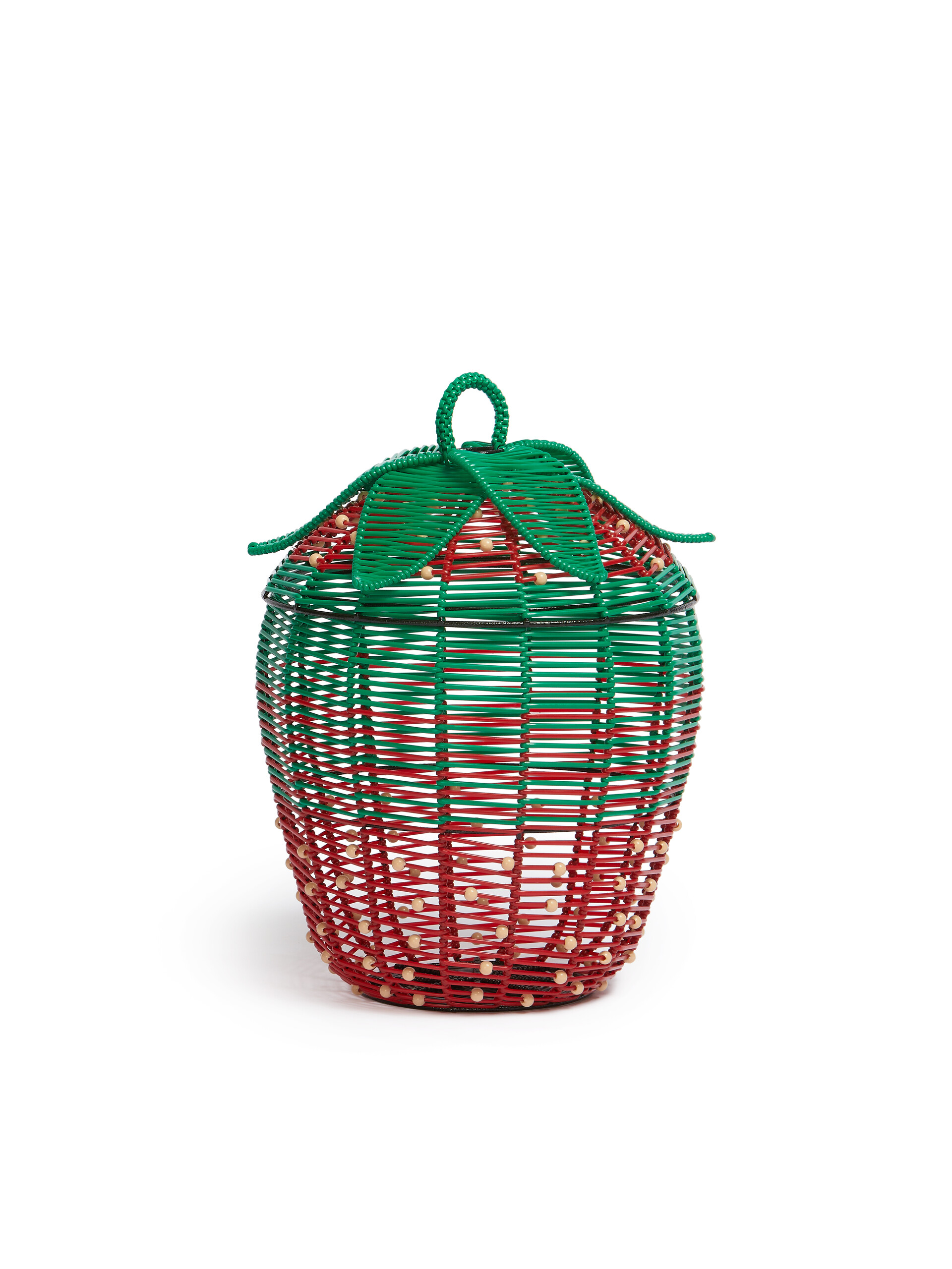 Red Marni Market Strawberry Basket - Accessories - Image 2