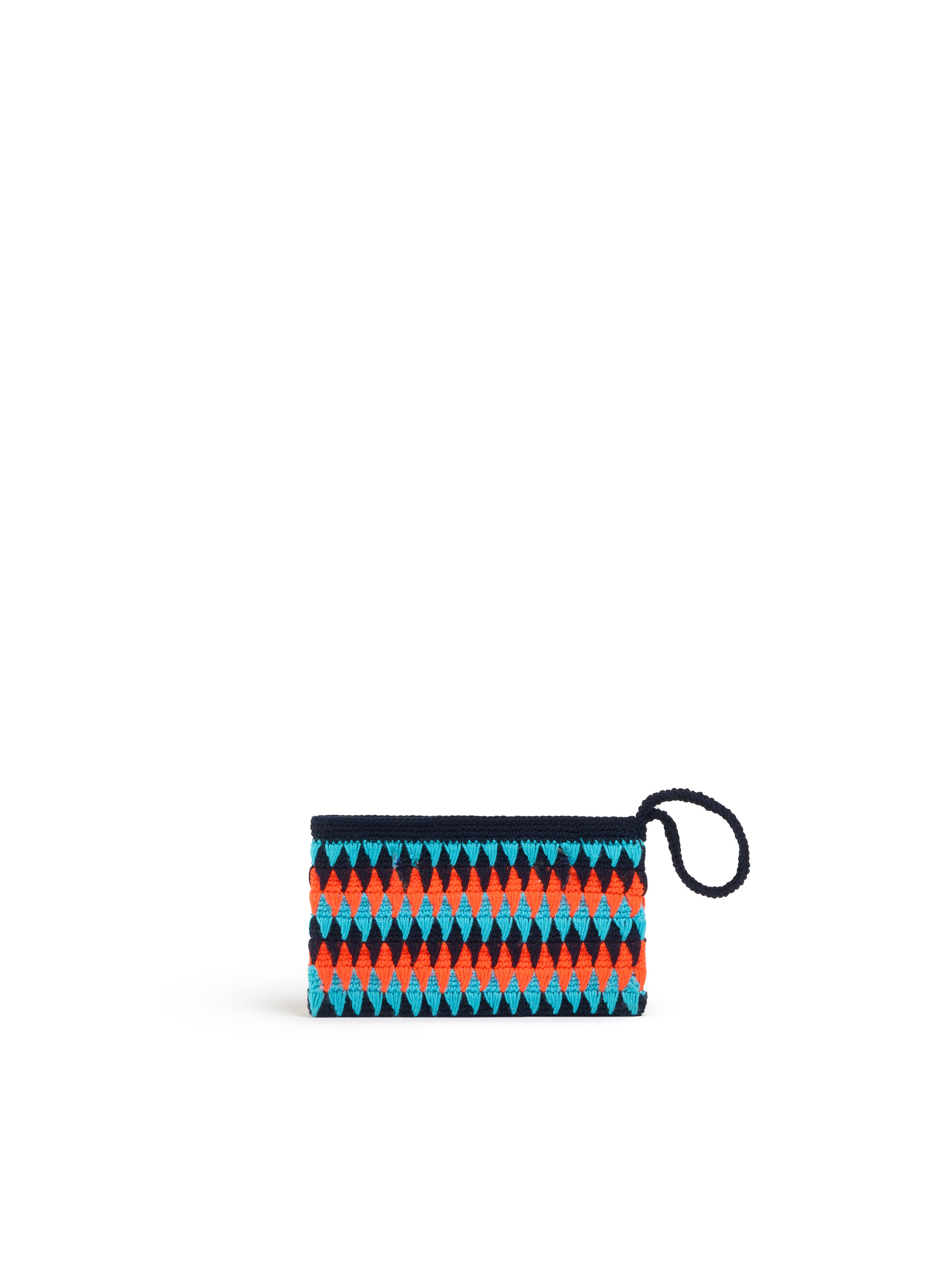 ブラック クロシェ Marni Market Chessboard ミディアムポーチ