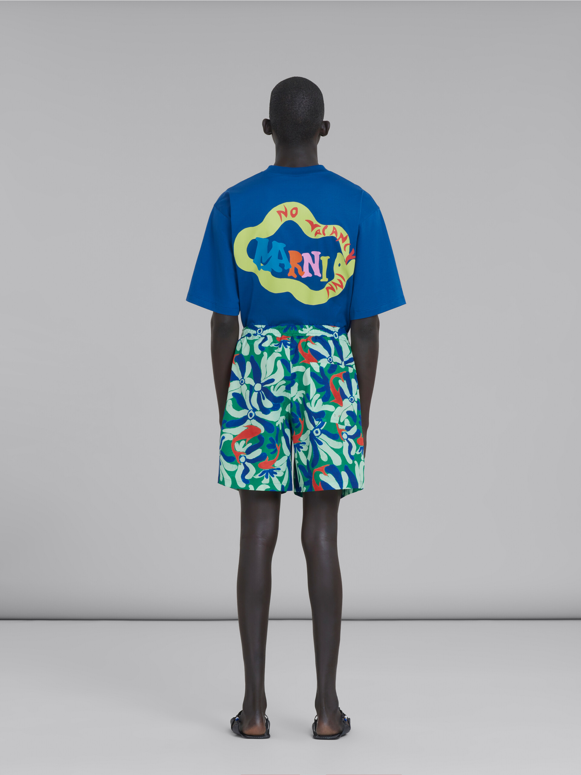 Marni x No Vacancy Inn - Nylon swim shorts with Chippy Fishes print - Swimwear - Image 3