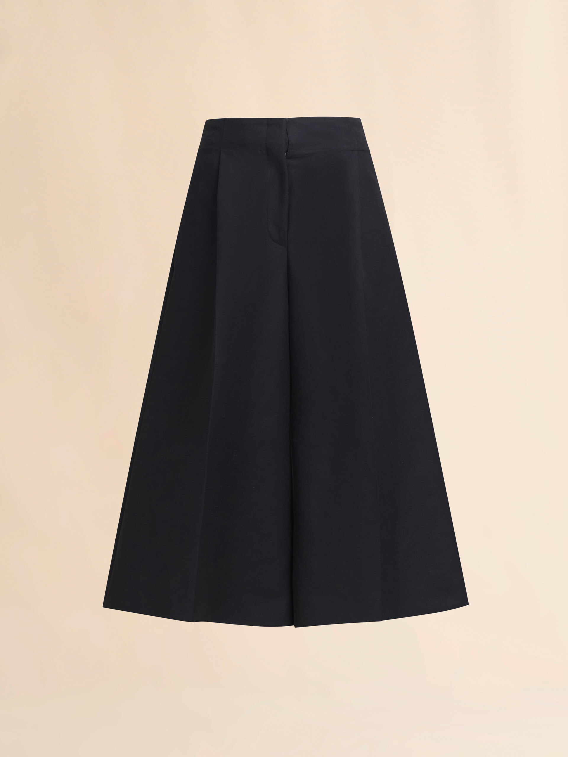 Indigo wide leg cotton Bermuda shorts with Marni Symbol - Pants - Image 1