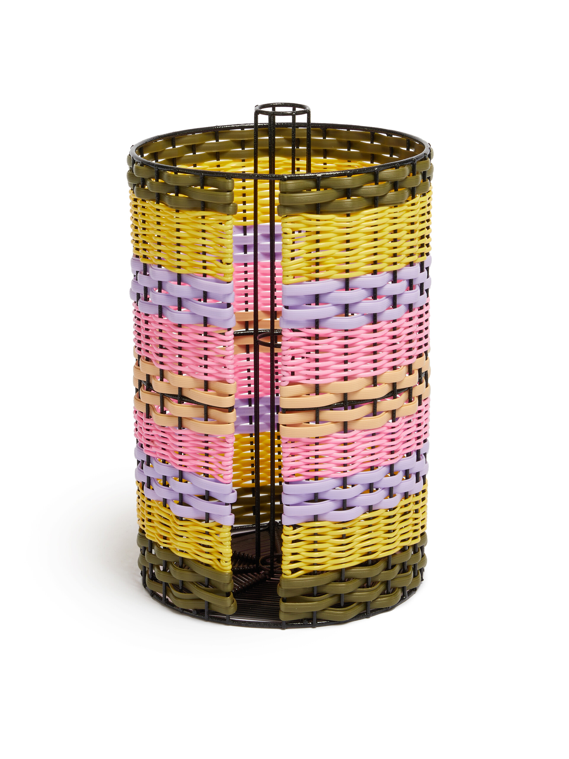 Pink And Purple Marni Market Woven Kitchen Roll Holder - Accessories - Image 4