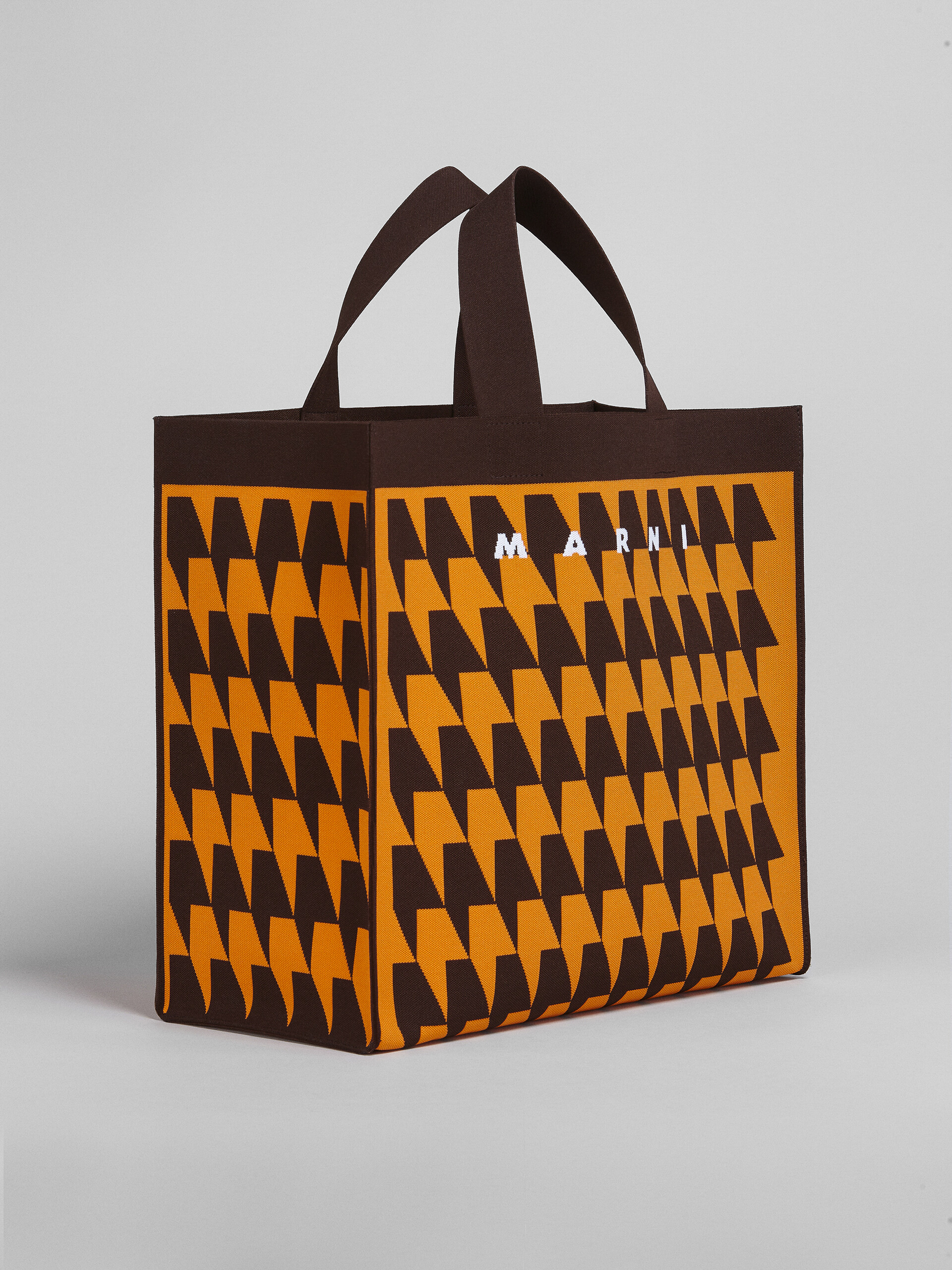 Houndstooth jacquard shopping bag - Shopping Bags - Image 3