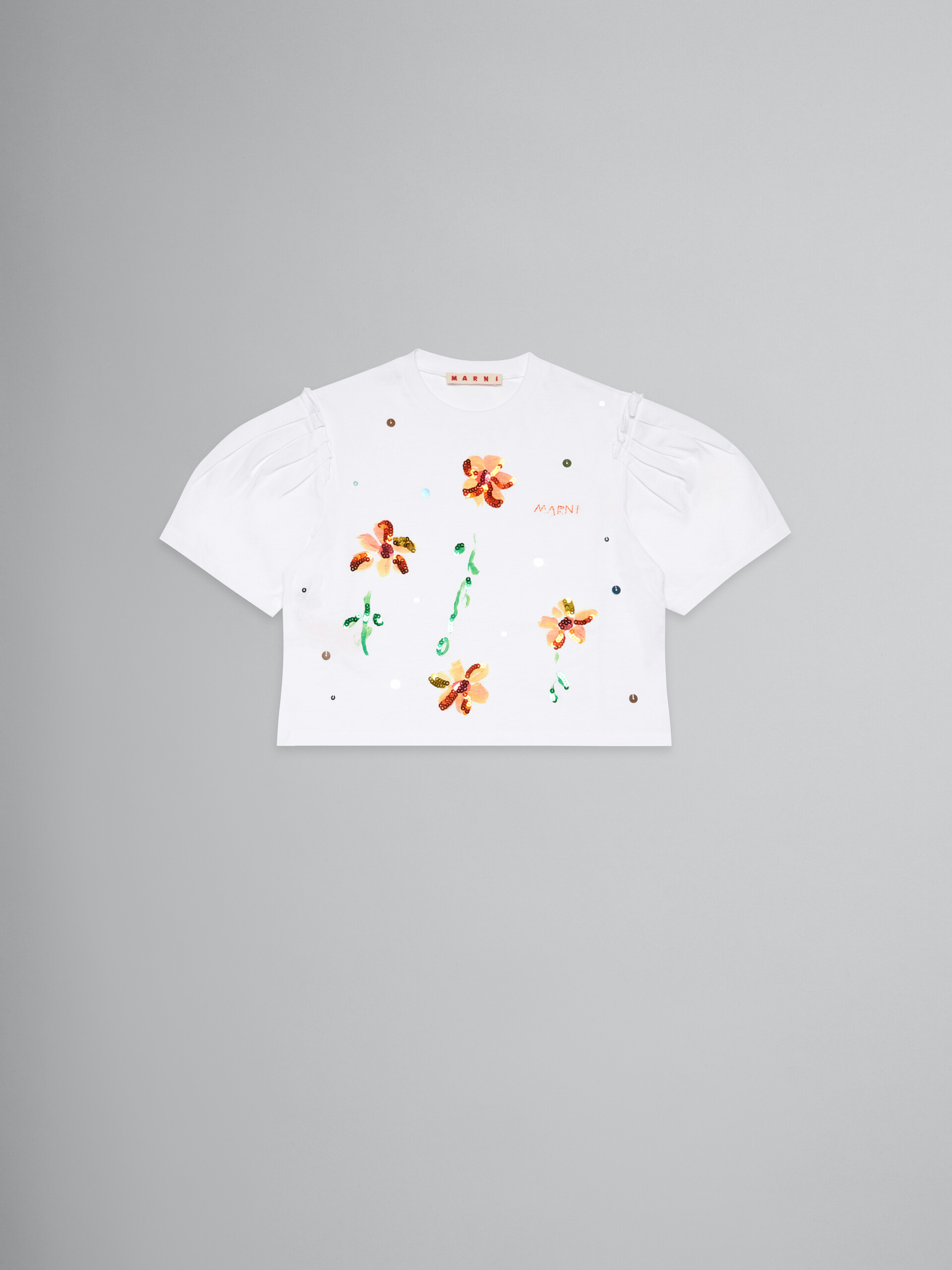 ホワイト Sunny Dayプリント Tシャツ - Tシャツ - Image 1