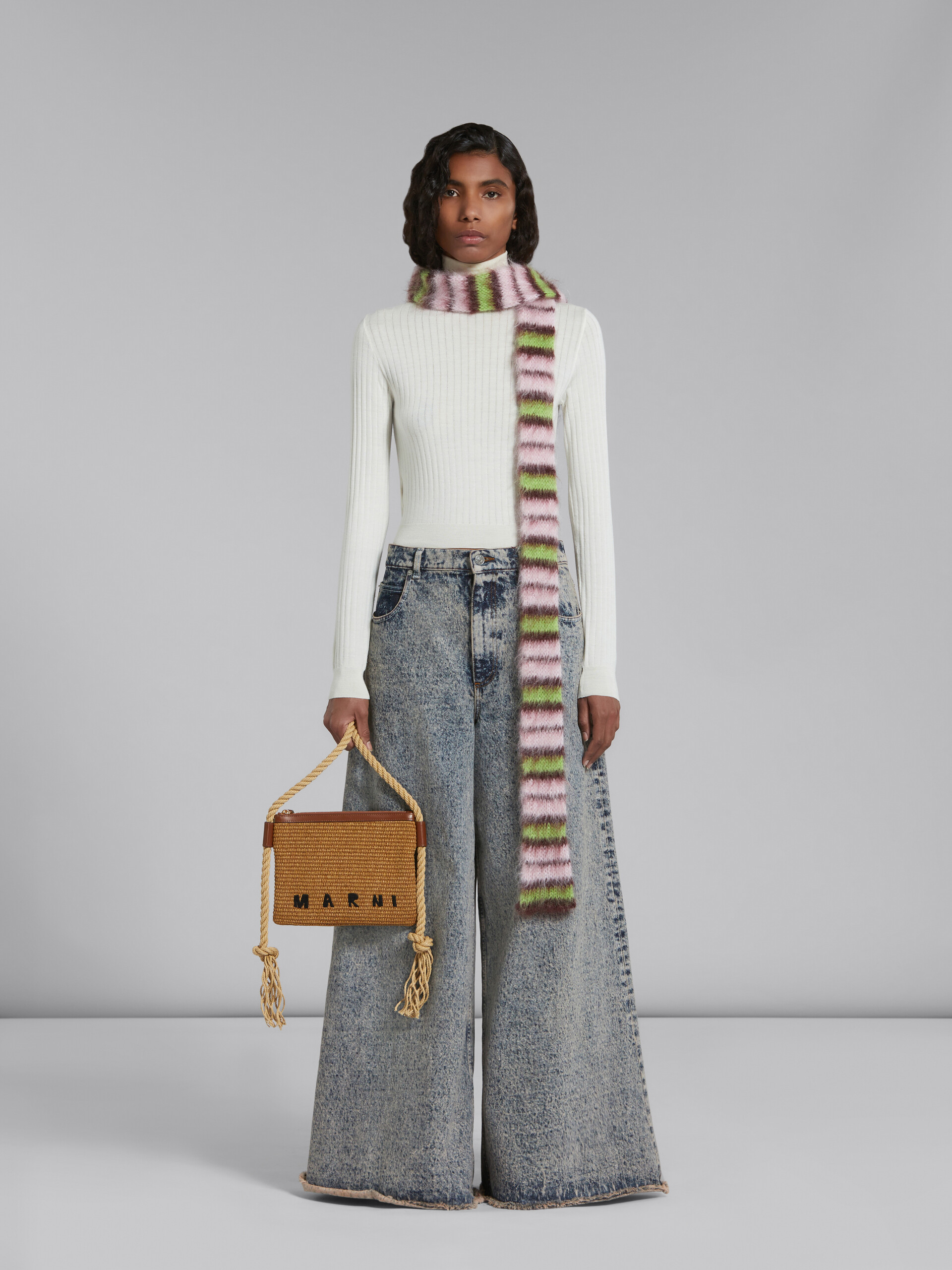 Marcel Summer Bag with rope shoulder stripe - Pochette - Image 2