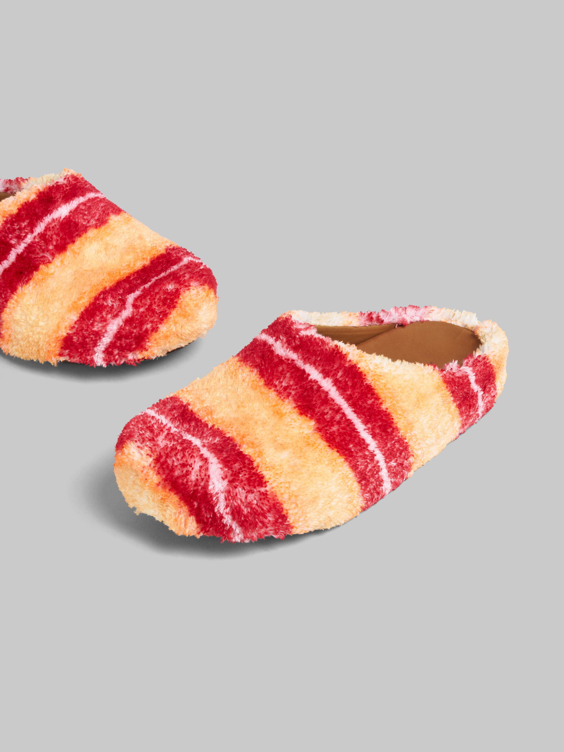 Red striped Terry Fussbett sabot - Clogs - Image 5