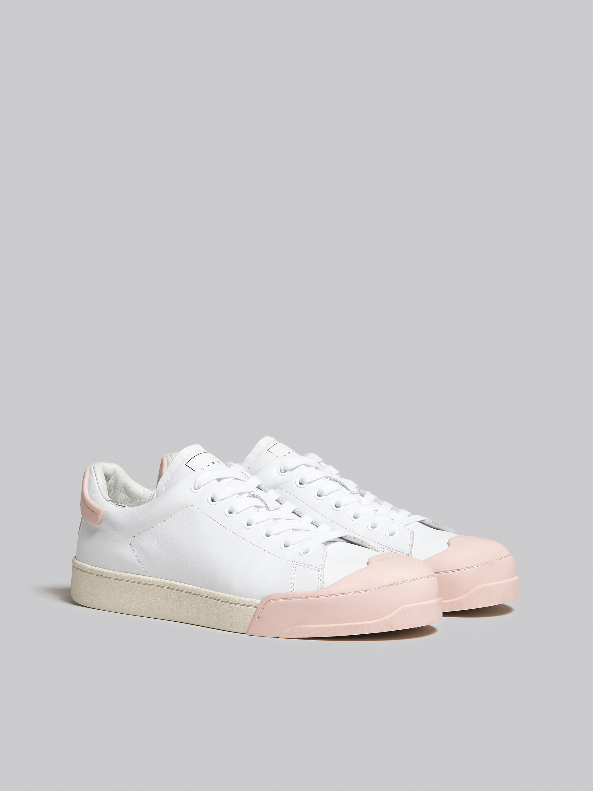 Dada Bumper sneaker in white and pink leather - Sneakers - Image 2