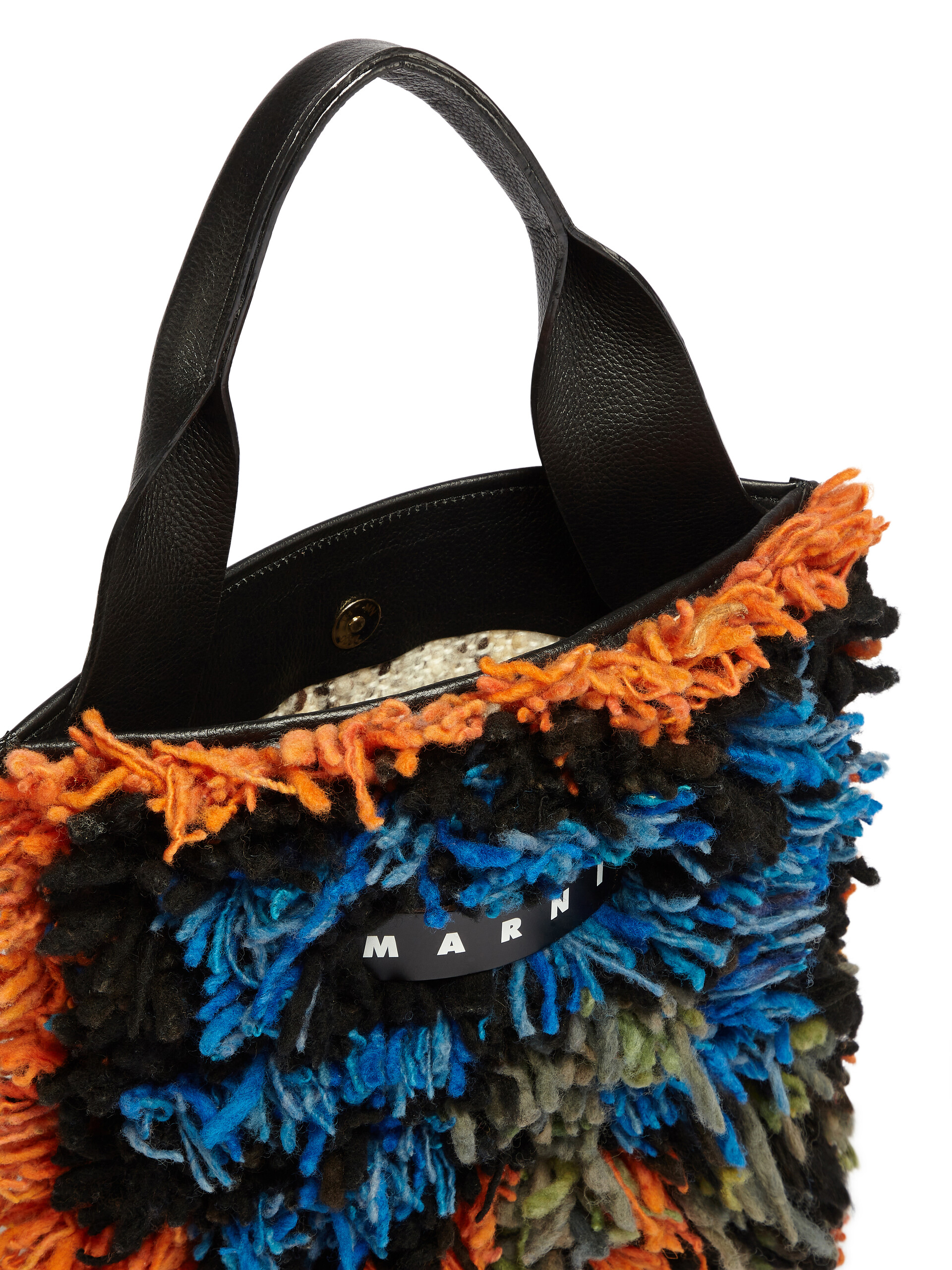 Small flower wool MARNI MARKET bag - Bags - Image 4