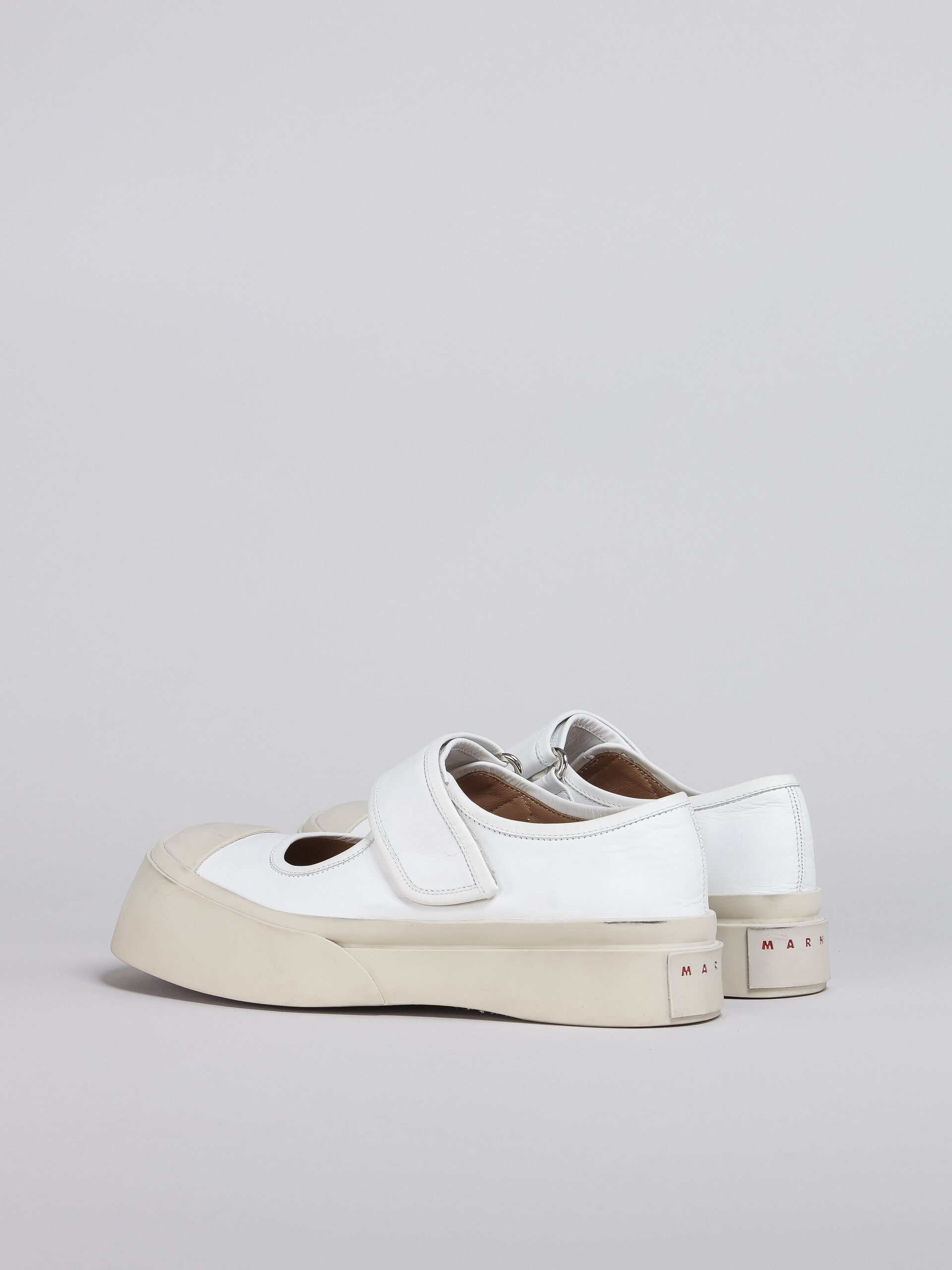 White calf leather PABLO Mary-Jane sneaker - Sneakers - Image 3