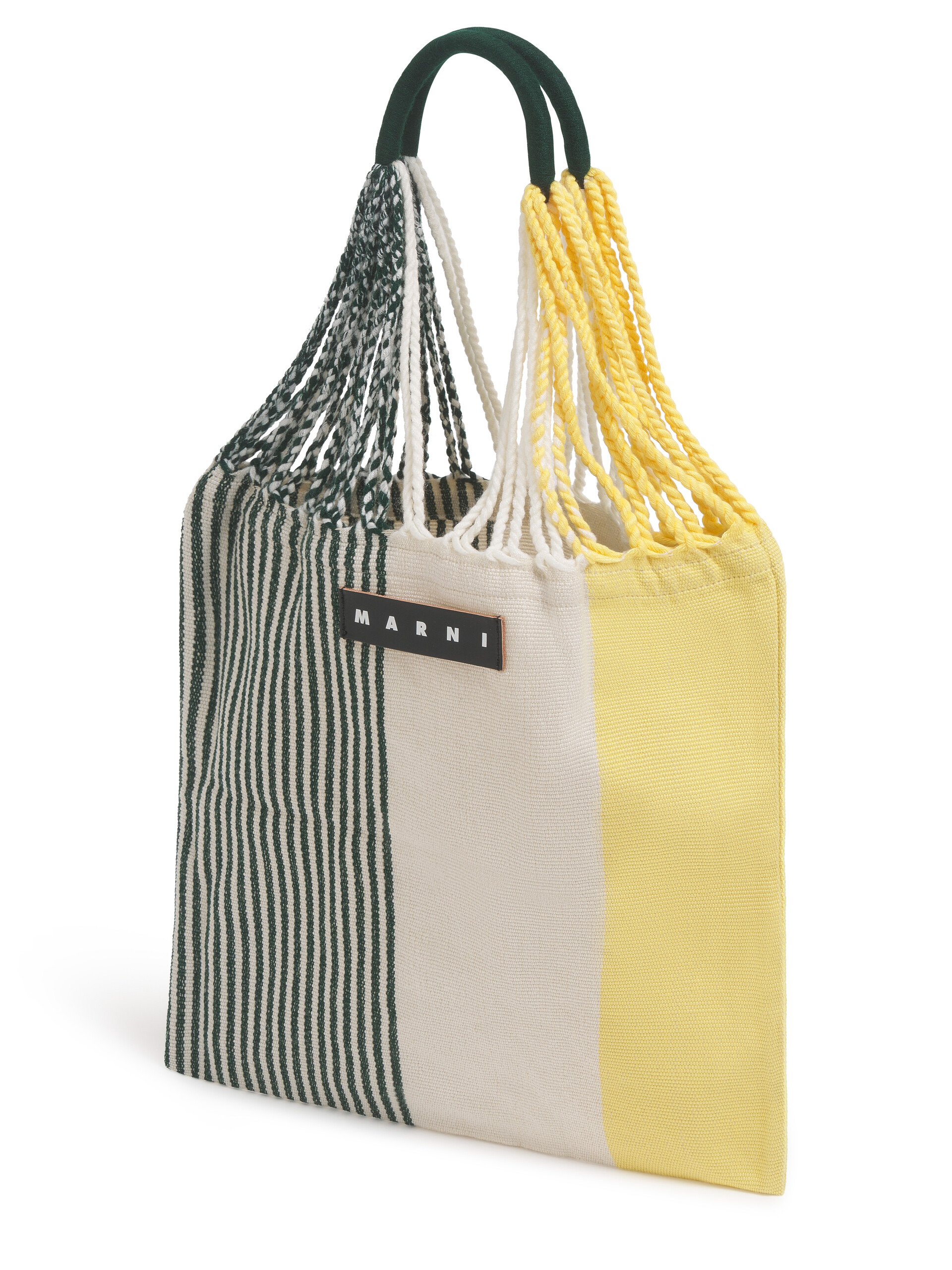 MARNI MARKET ポリエステル ショッピングバッグ ハンモック風ハンドル付き グレー/ターコイズ/レッド - ハンドバッグ - Image 4