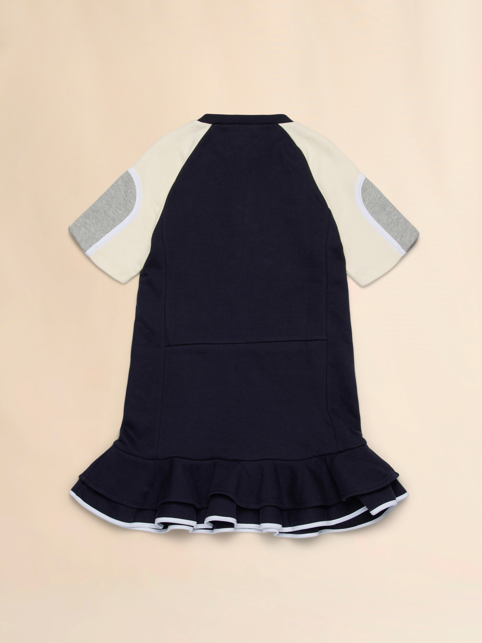 Minivestido de felpa con detalles colorblock - Vestidos - Image 2
