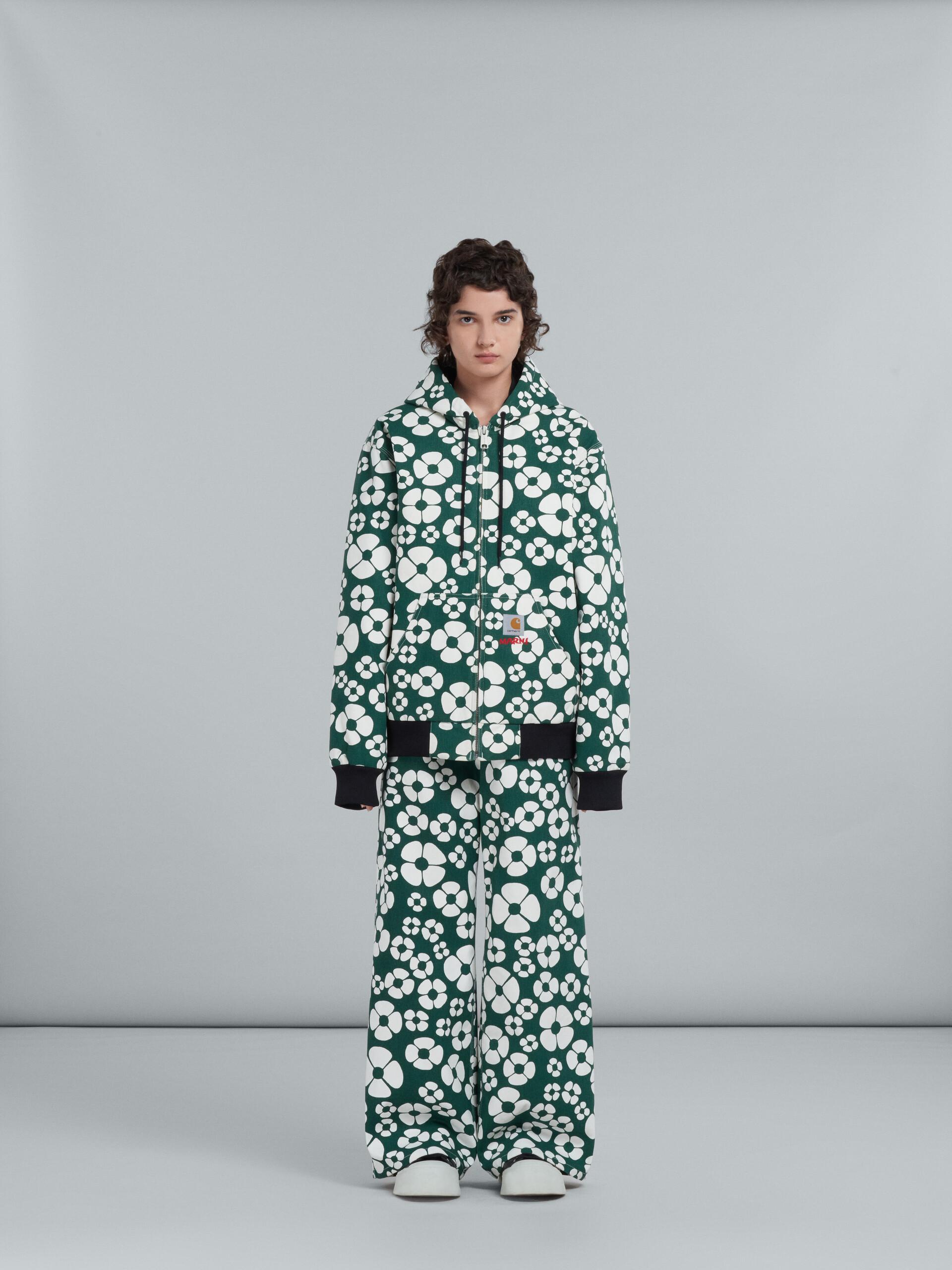 MARNI x CARHARTT WIP - green floral trousers - Pants - Image 2