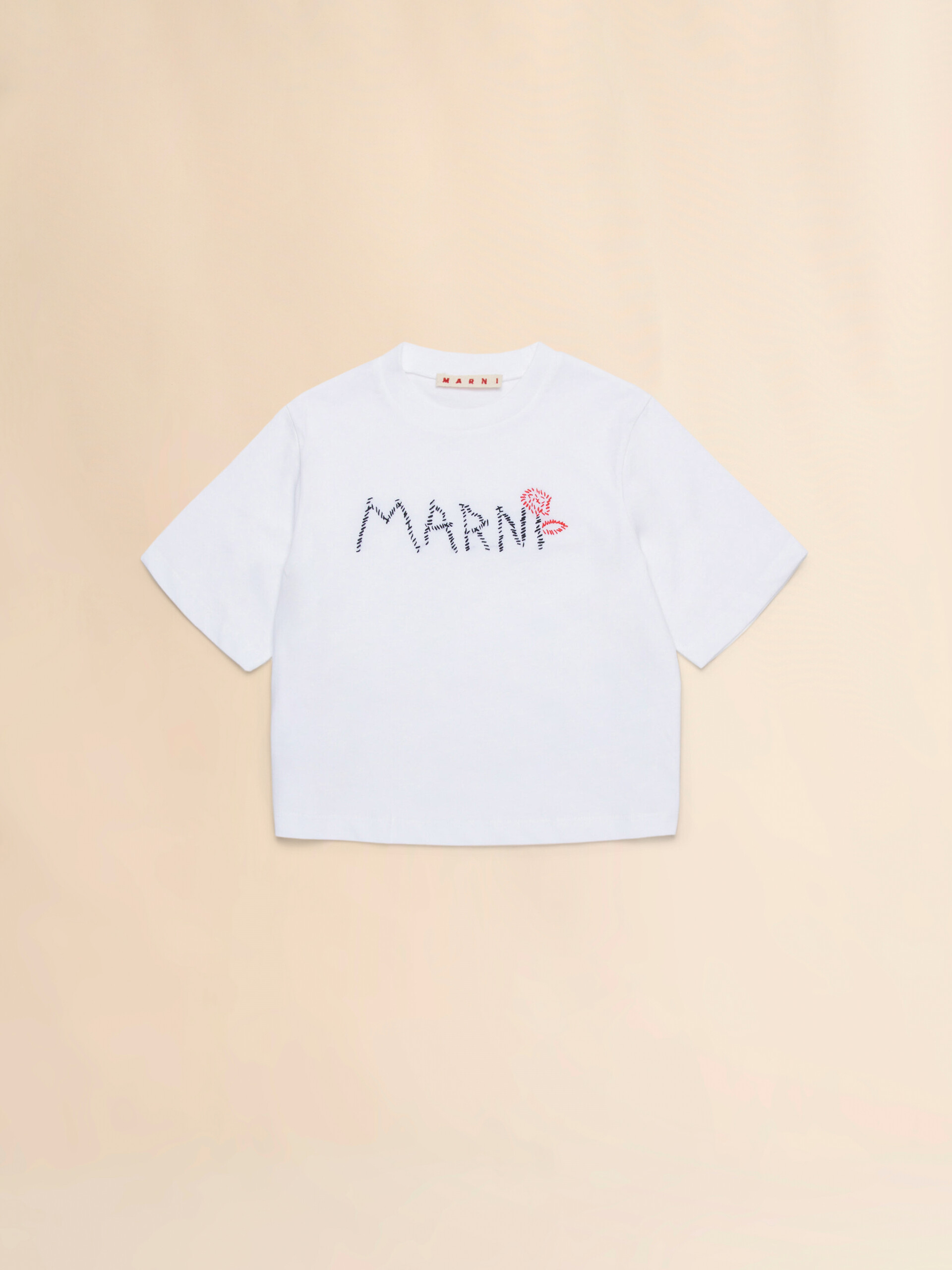 Blue T-shirt with logo | Marni
