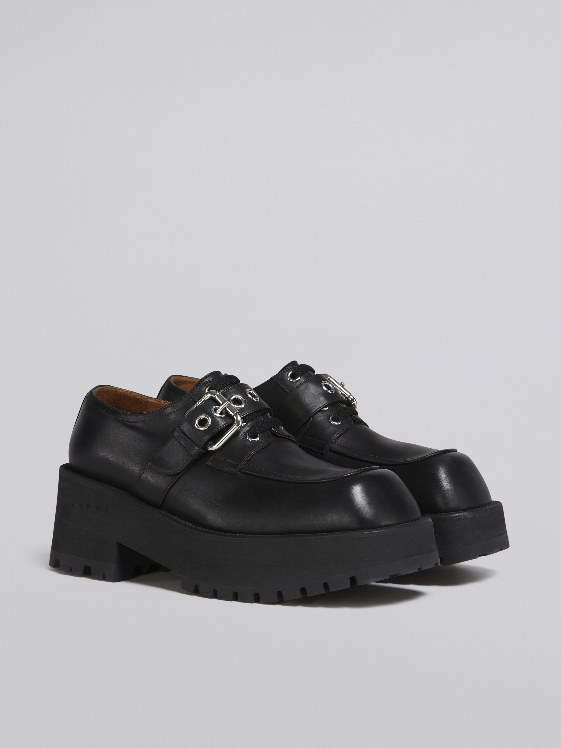 Black soft calf leather moccasin - Lace-ups - Image 2