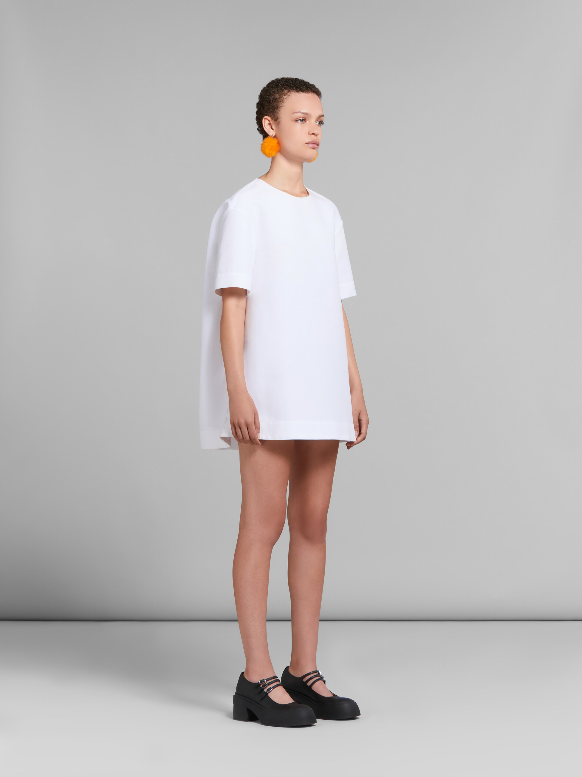 White cady mini cocoon dress - Dresses - Image 6